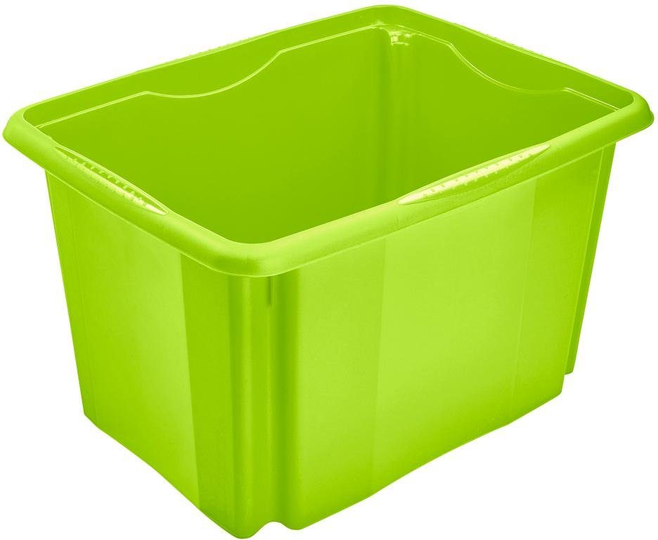 keeeper Stapelbox Emil 30 l, met deksel, hoogwaardige kunststof (set, 2 stuks)