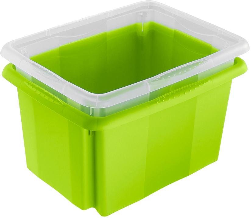 keeeper Organizer Emil Opbergbox, 15 L, met deksel, hoogwaardige kunststof (set, 3-delig)