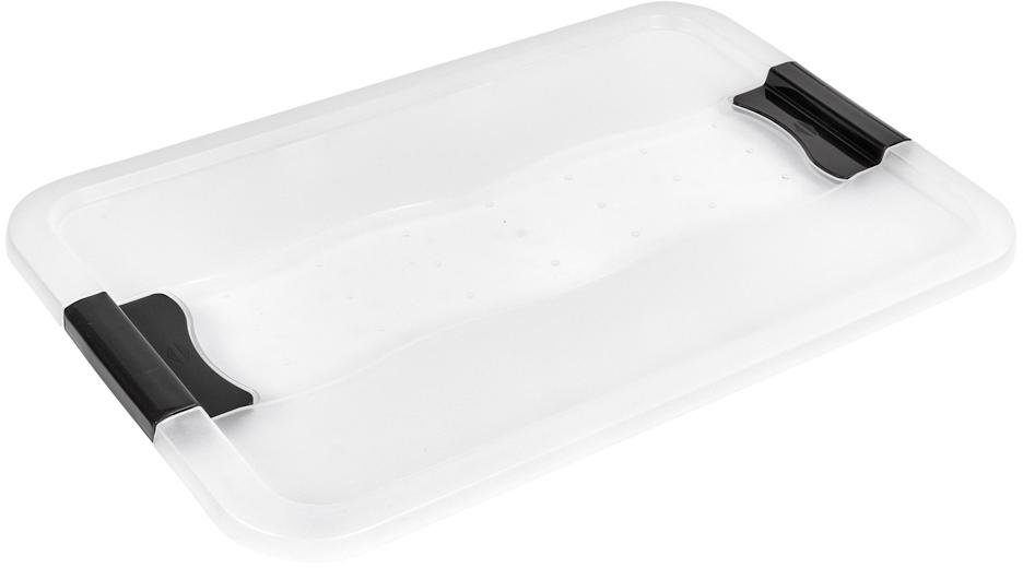 keeeper Organizer Konrad Opbergbox, 28 L, met wieltjes, deksel, grendelslot (set, 2-delig)