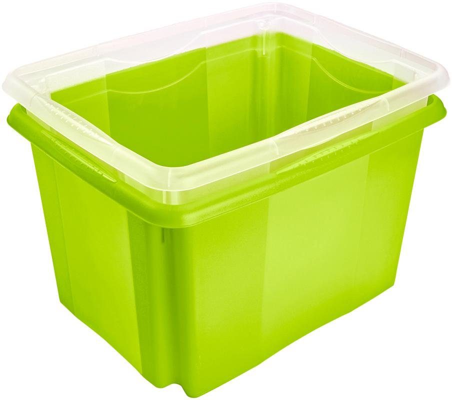 keeeper Stapelbox Emil 30 l, met deksel, hoogwaardige kunststof (set, 2 stuks)