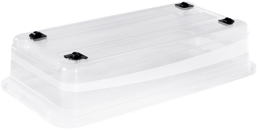 keeeper Organizer Konrad Opbergbox, 33 L, met wieltjes, deksel, grendelslot