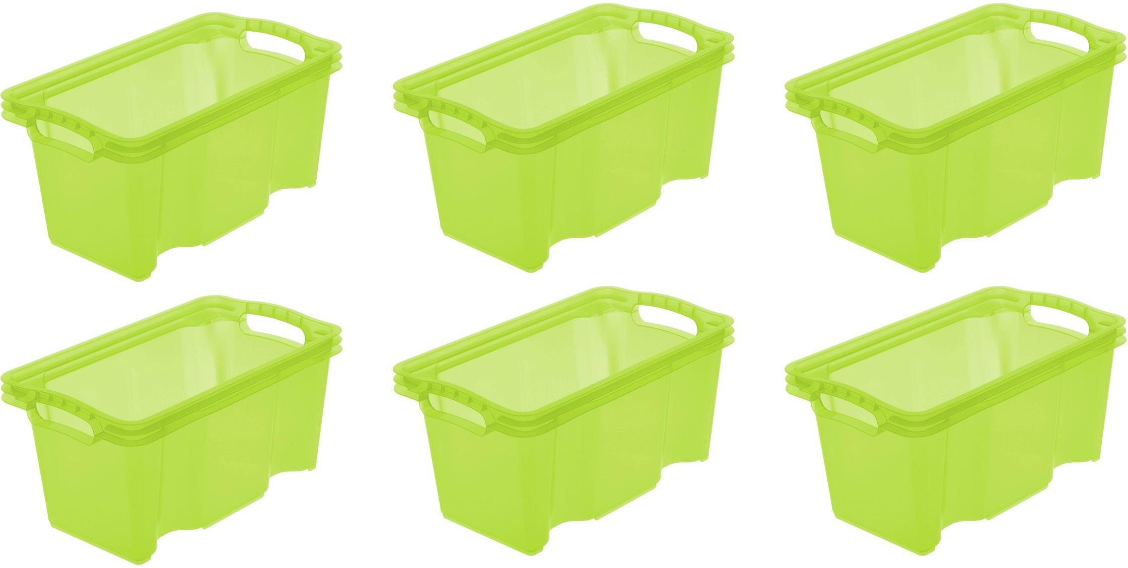 keeeper Organizer Franz Opbergbox, 6,5 liter, hoogwaardige kunststof (set, 6-delig) manden & dozen groen