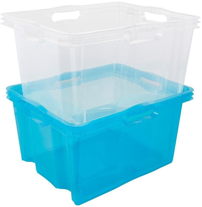 keeeper Organizer Franz Opbergboxen xl, 24 liter, hoogwaardige kunststof (set, 3-delig)