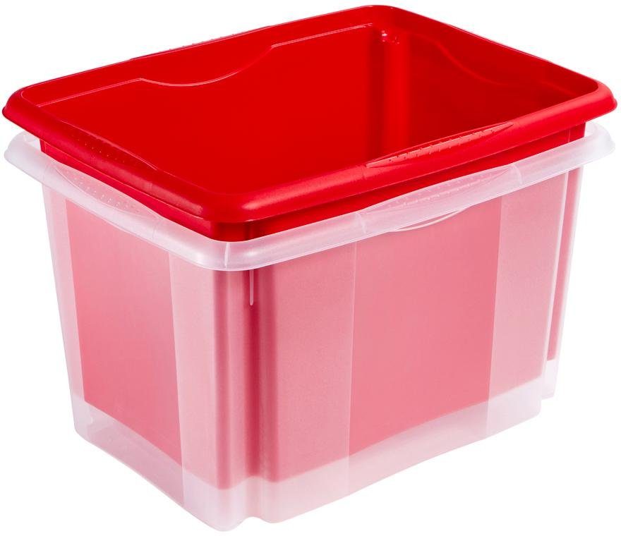 keeeper Stapelbox Emil 30 l, met deksel, hoogwaardige kunststof (set, 2 stuks)