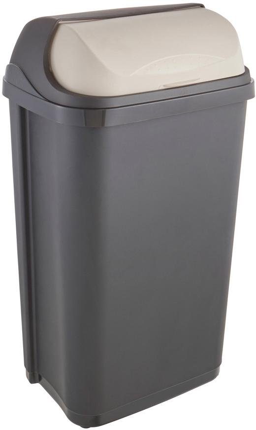 keeeper Vuilnisemmer Rasmus, afvalcontainer met rol deksel 50 l, made in europe, 39 x 29,5 x 67,5 cm (2-delig)