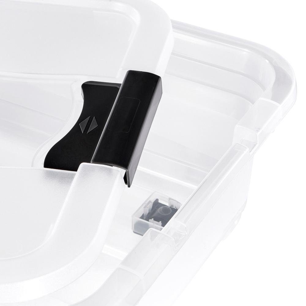 keeeper Organizer Konrad Opbergbox, 33 L, met wieltjes, deksel, grendelslot