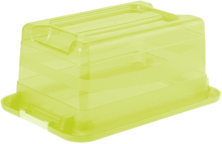 keeeper Opbergbox CORNELIA met deksel, grendelslot (set, 6 stuks)