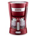 de'longhi filterkoffieapparaat active line icm14011.r, 0,65 l rood