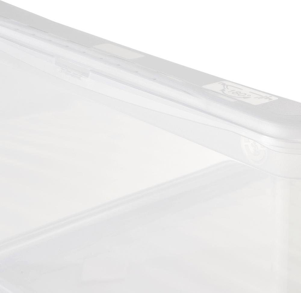 keeeper Opbergbox Bea, clearbox met Air Control-systeem 3 x 18 l, stapelbaar, 39 x 33,5 x 18 cm (set, 3 stuks)