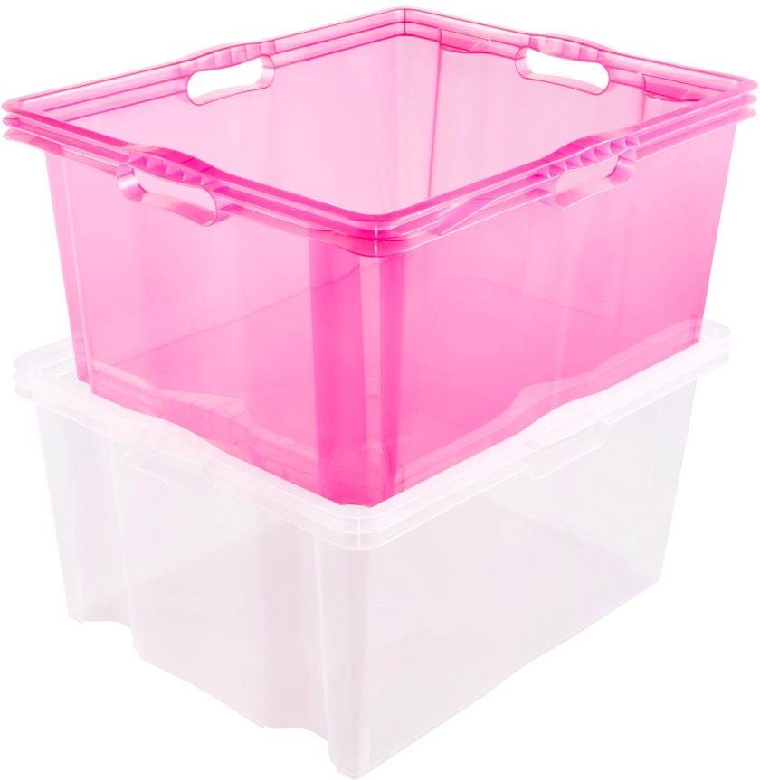 keeeper Organizer Franz Opbergboxen xxl, hoogwaardige kunststof, 44 L (set, 2-delig)