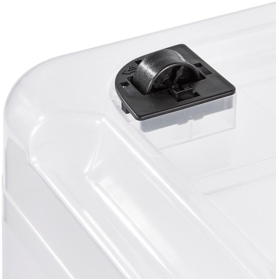 keeeper Organizer Konrad Opbergbox, 33 L, met wieltjes, deksel, grendelslot (set, 2-delig)