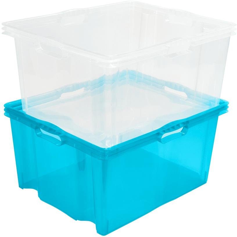 keeeper Organizer Franz Opbergboxen xxl, hoogwaardige kunststof, 44 L (set, 2-delig)