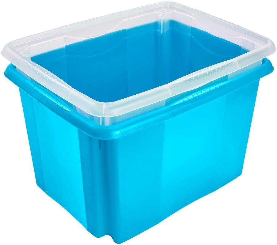 keeeper Stapelbox Emil 30 l, met deksel, hoogwaardige kunststof (set, 2 stuks)