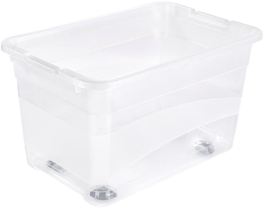keeeper Organizer Konrad Opbergbox, 33 L, met wieltjes, deksel, grendelslot (set, 2-delig)