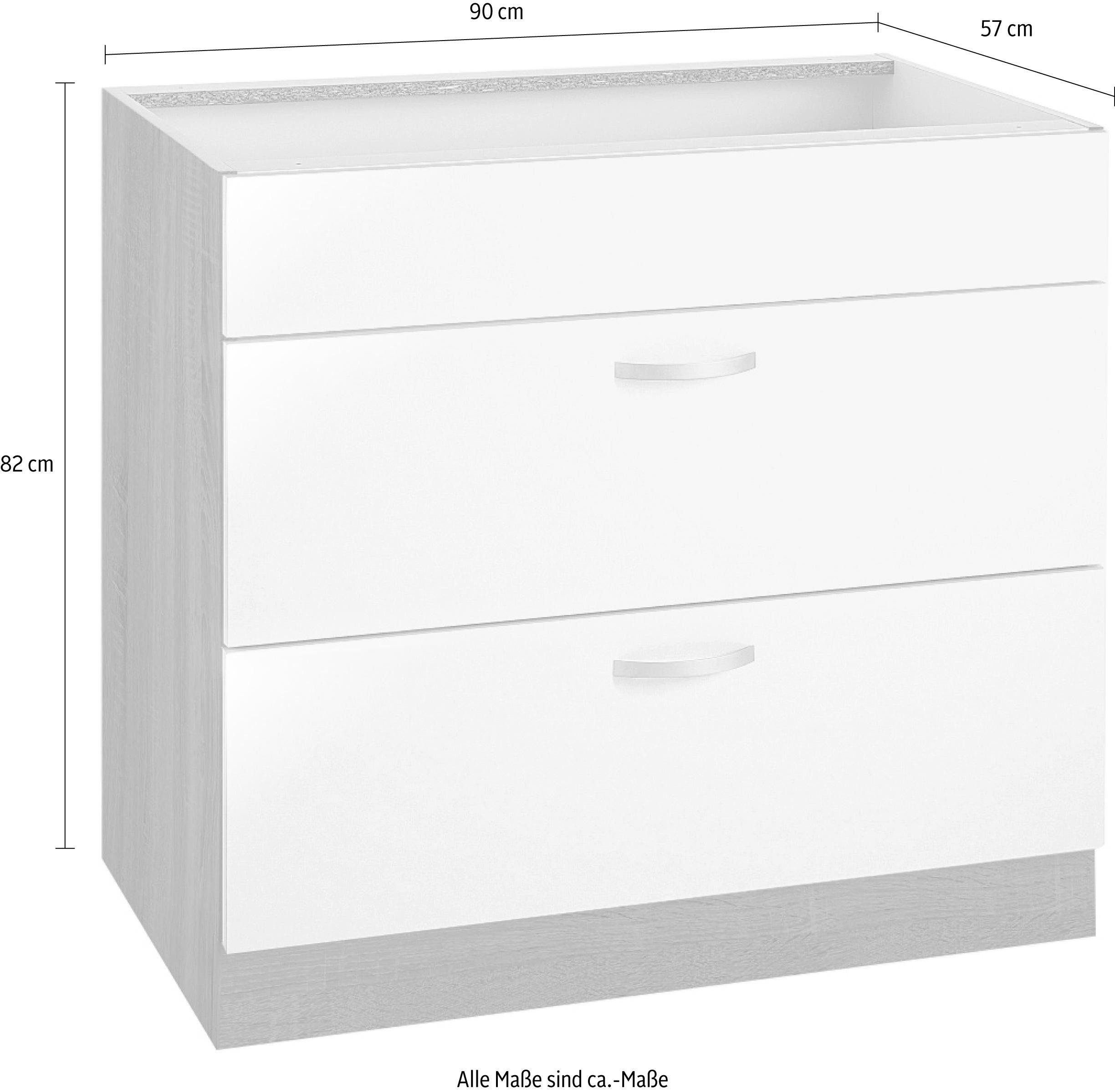 wiho Küchen Onderkast Flexi Breedte 90-130 cm