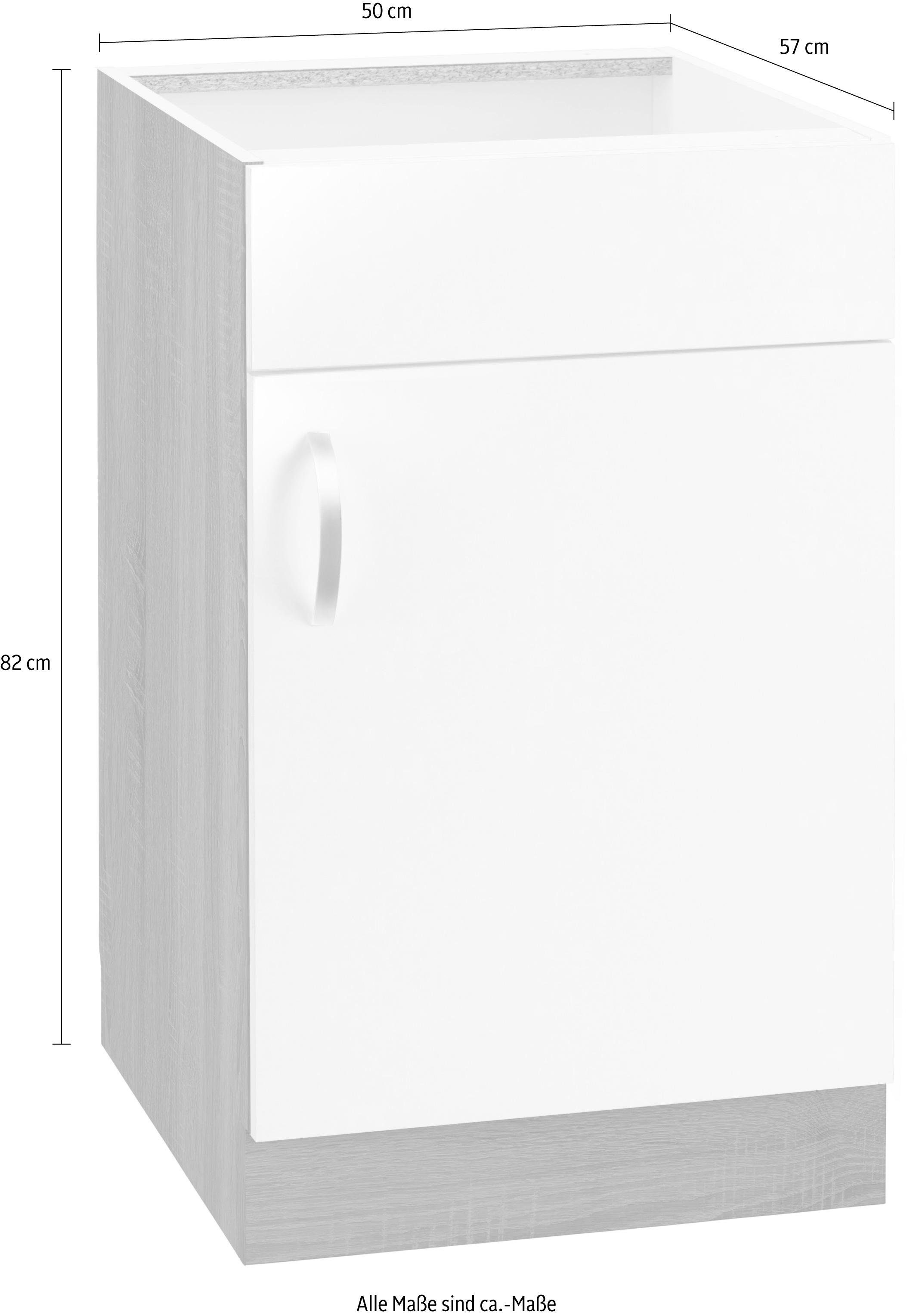 wiho Küchen Gootsteenkast Flexi Breedte 50 cm