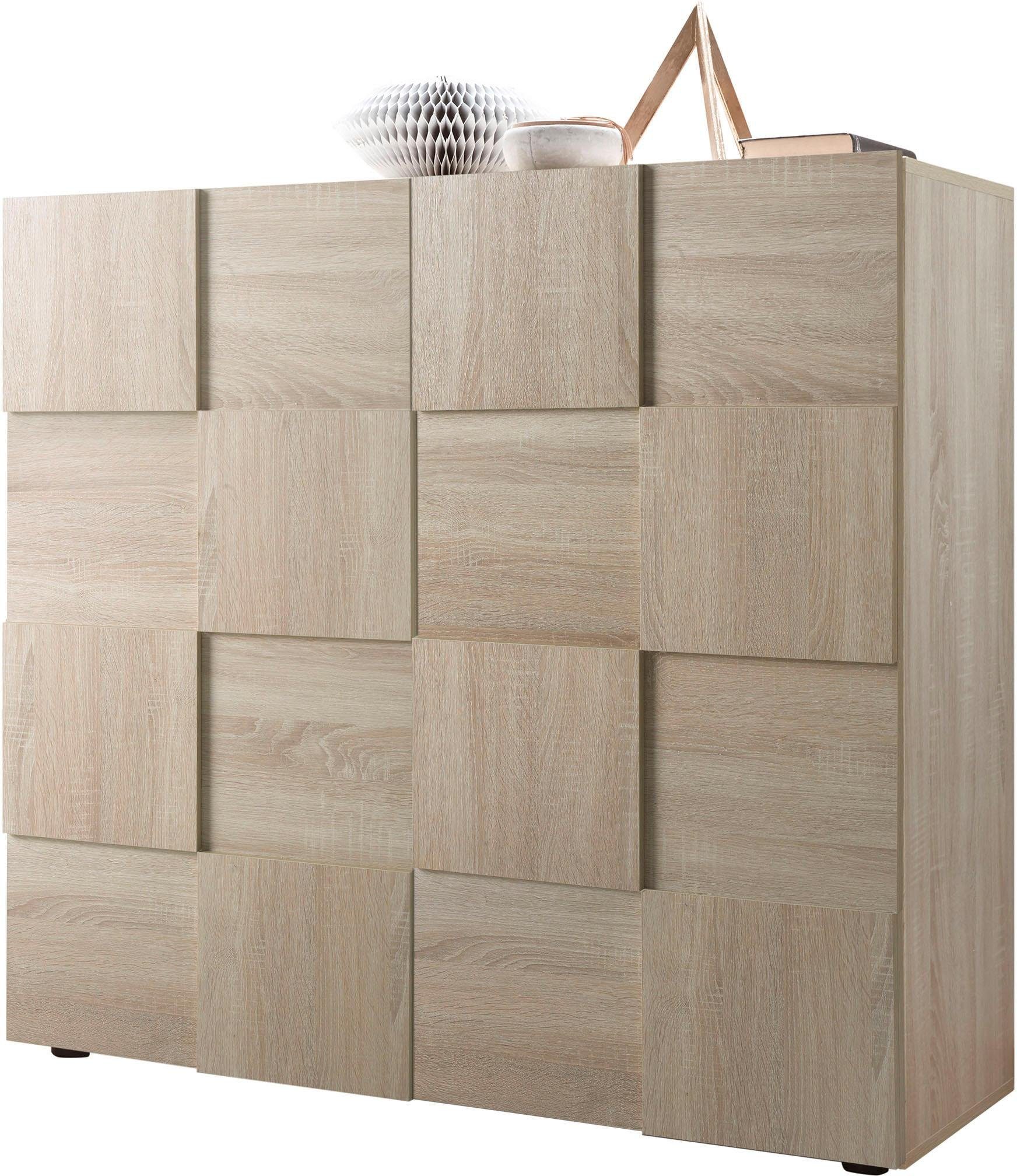 INOSIGN Highboard Dama Hoogte 111 cm, Breedte 121 cm, Commode 2 deuren, Hoge commode