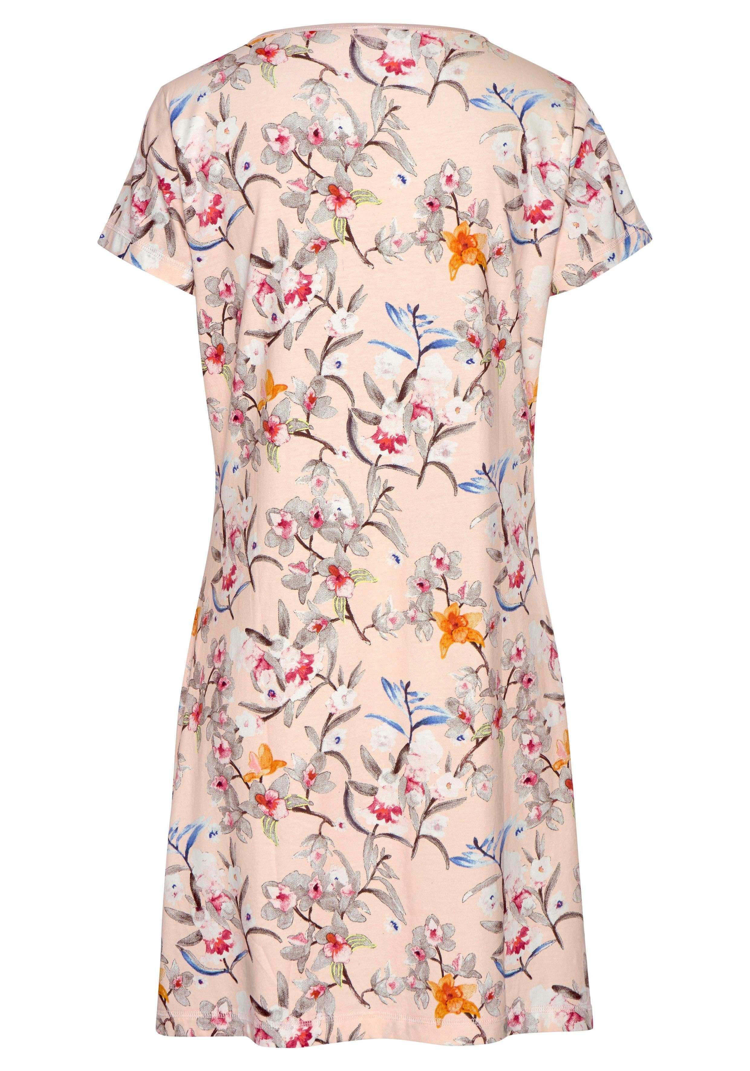 s.Oliver RED LABEL Beachwear Nachthemd met bloemmotief