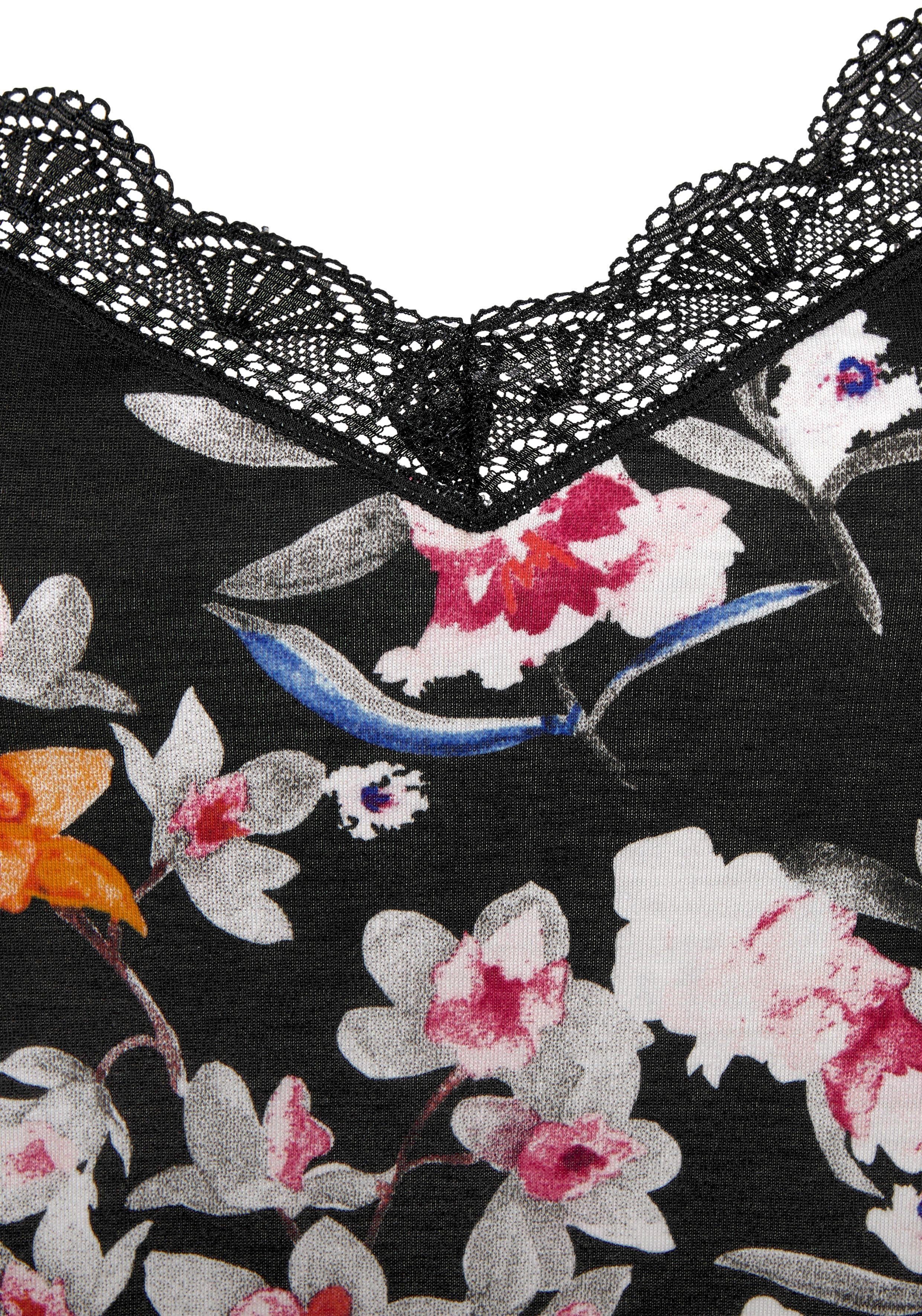 s.Oliver RED LABEL Beachwear Negligé met bloemmotief