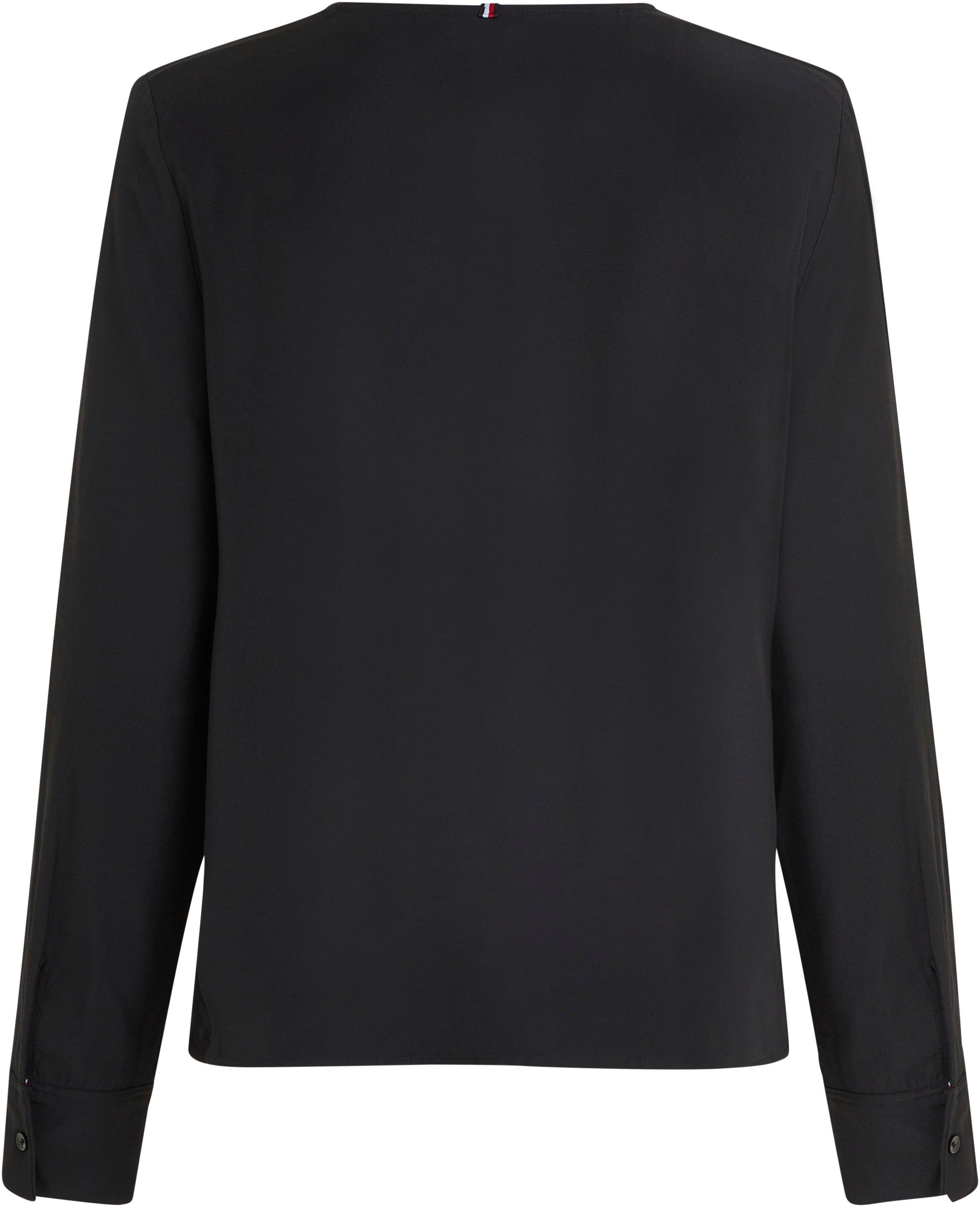 Tommy Hilfiger Klassieke blouse VISCOSE REGULAR V-NECK LS BLOUSE