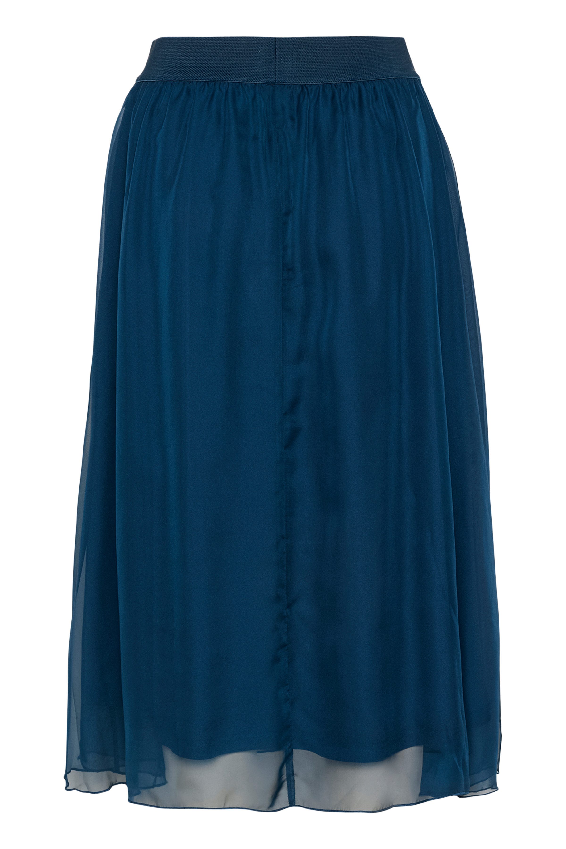Saint Tropez Midirok CoralSZ Skirt gemaakt van chiffon