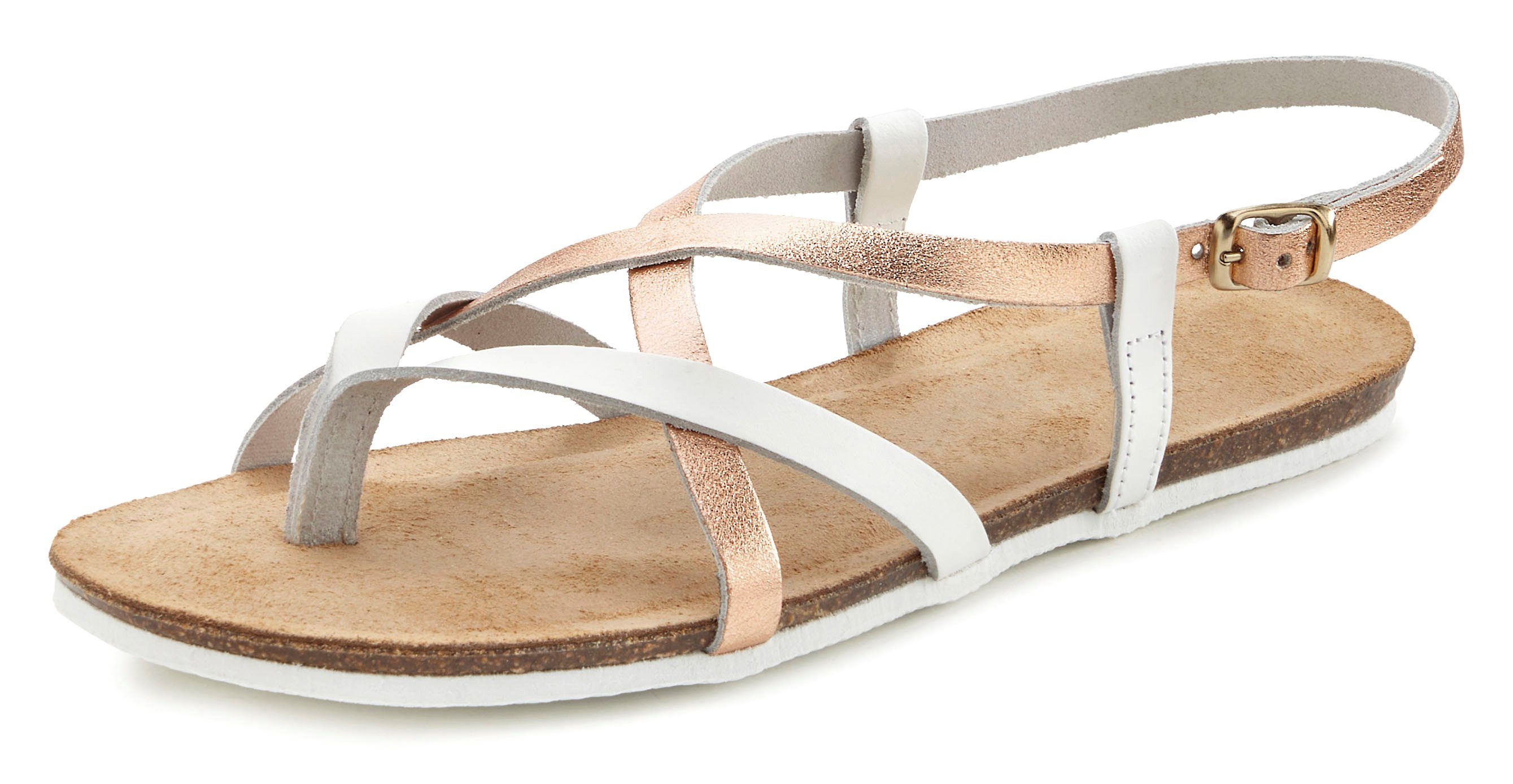 Vivance Teenslippers Sandaal, sandalette, zomerschoen van hoogwaardig leer