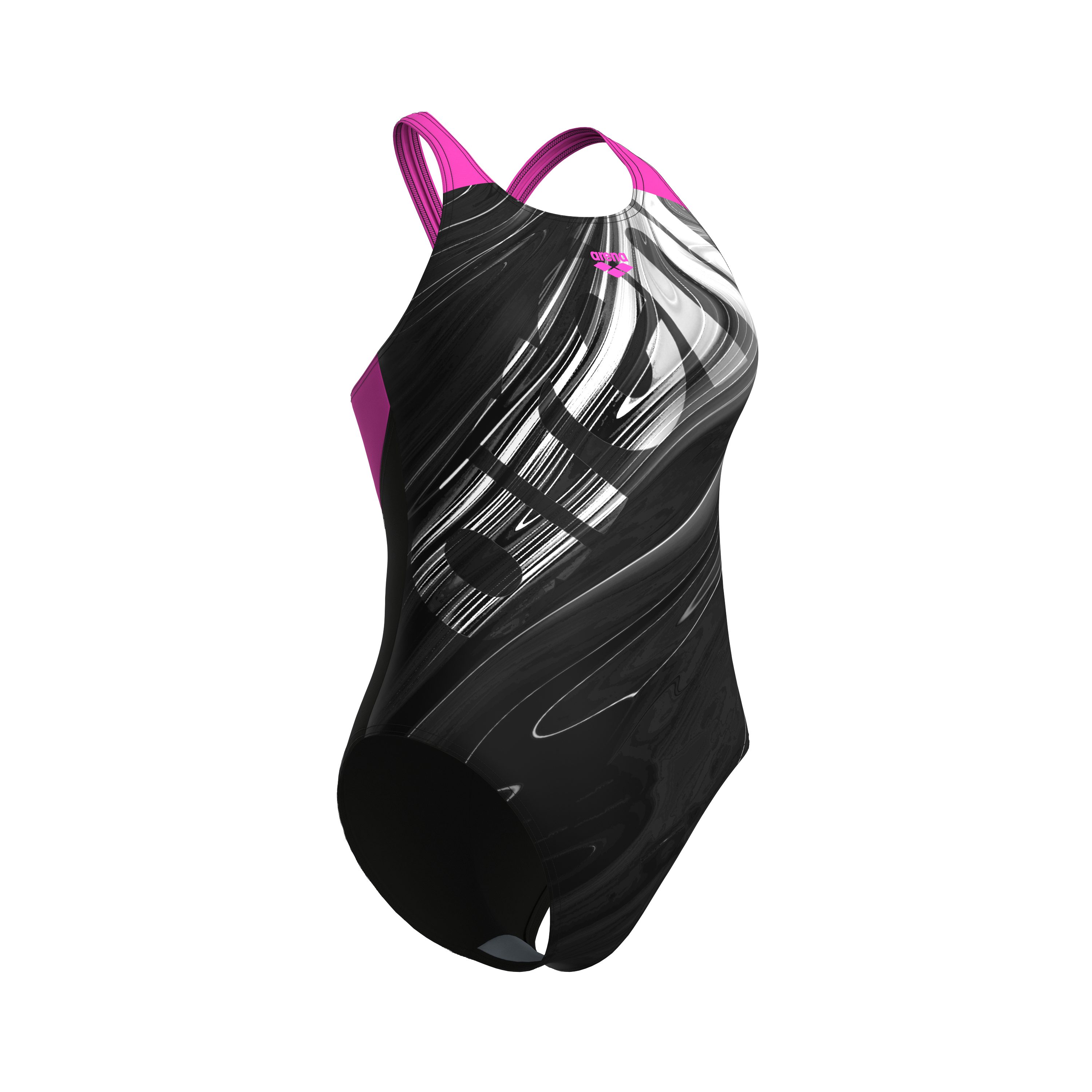 Arena Badpak Arena Feel dames Flow V rug bustier badpak