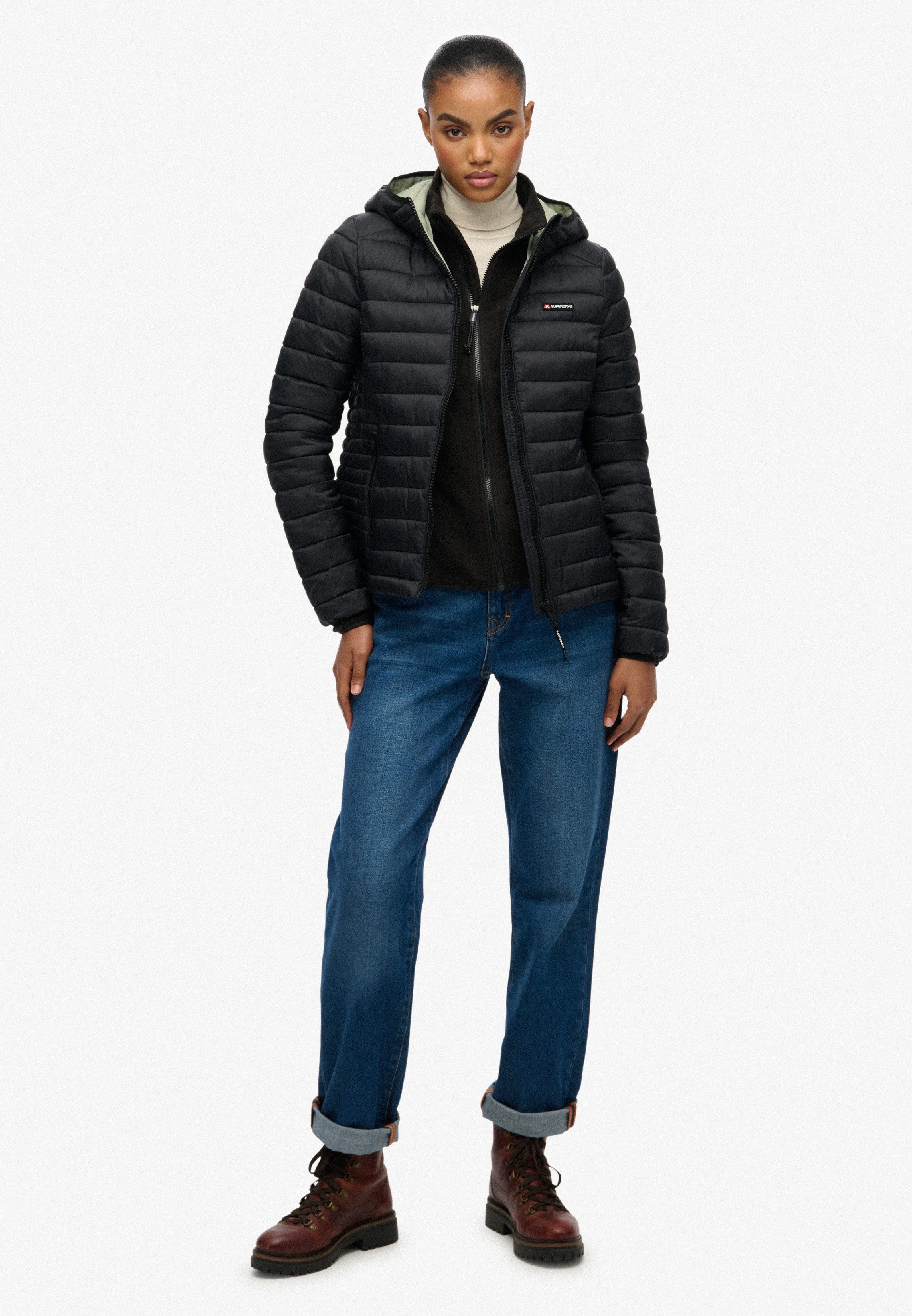 Superdry Gewatteerde jas HOODED FUJI LITE PADDED JACKET
