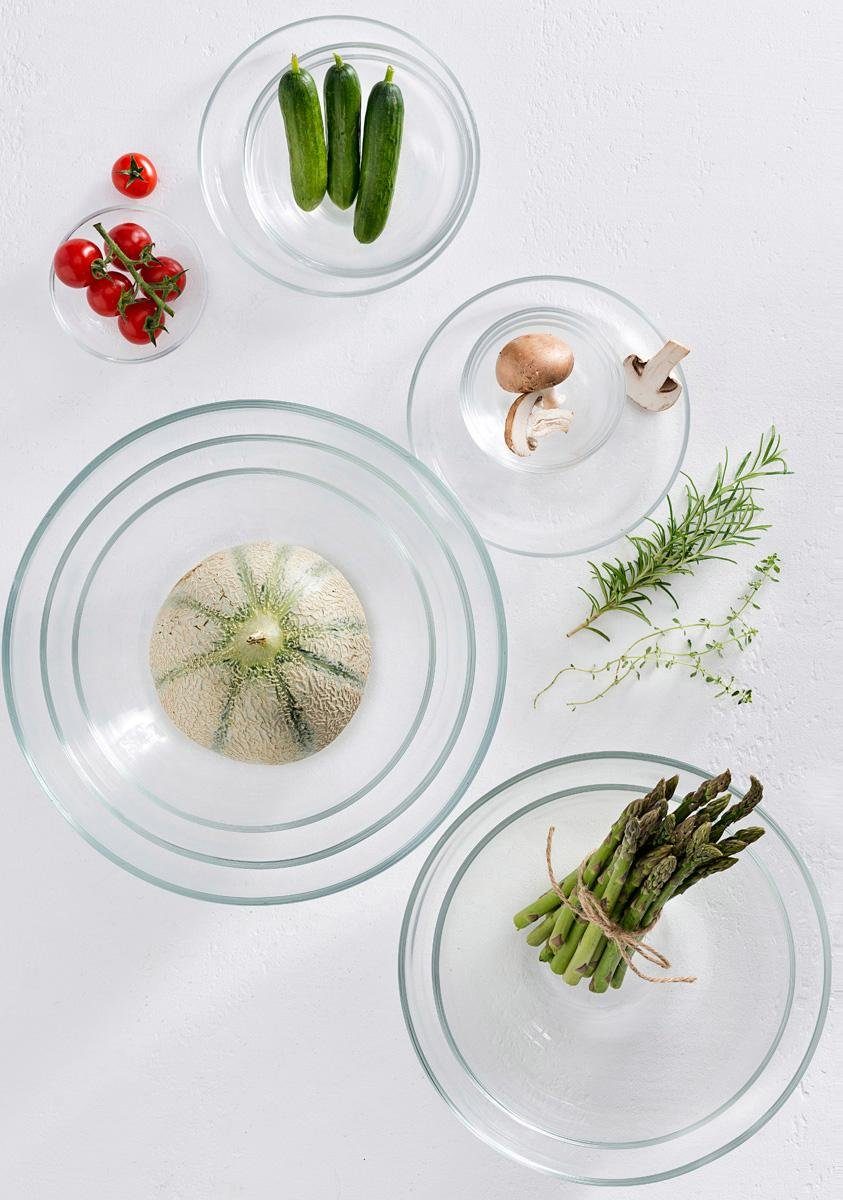 LEONARDO Bord Cucina Glas, Ø 18 cm (set, 6 stuks)