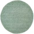carpet city hoogpolig vloerkleed pastel shaggy300 pastelkleuren, woonkamer groen