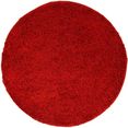 carpet city hoogpolig vloerkleed shaggy uni 500 shaggy-vloerkleed, unikleurig, ideaal voor woonkamer  slaapkamer, lange pool, zacht rood