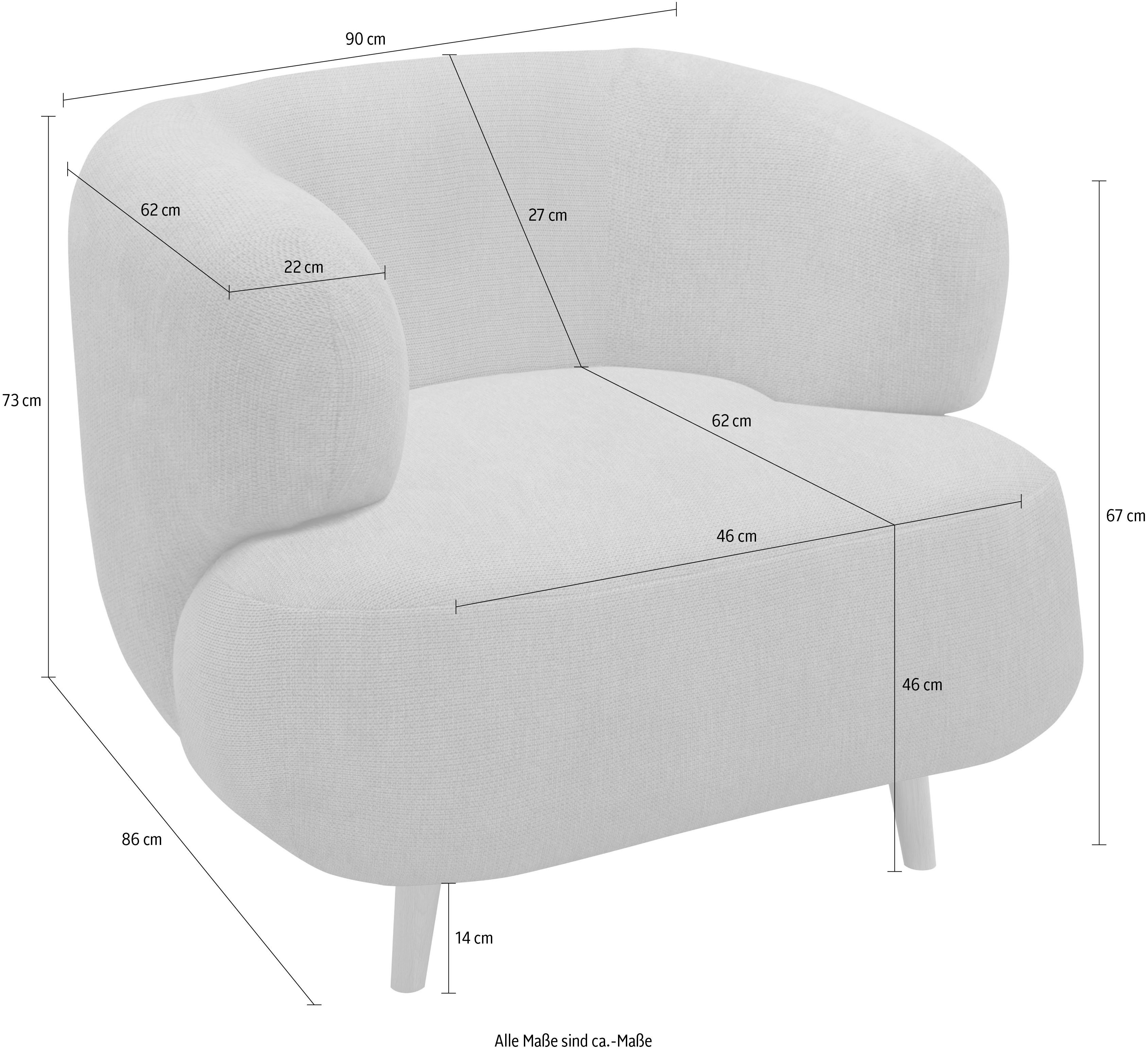 andas Fauteuil Tistam Mooi vormgegeven fauteuil, perfect stuk, organische vorm