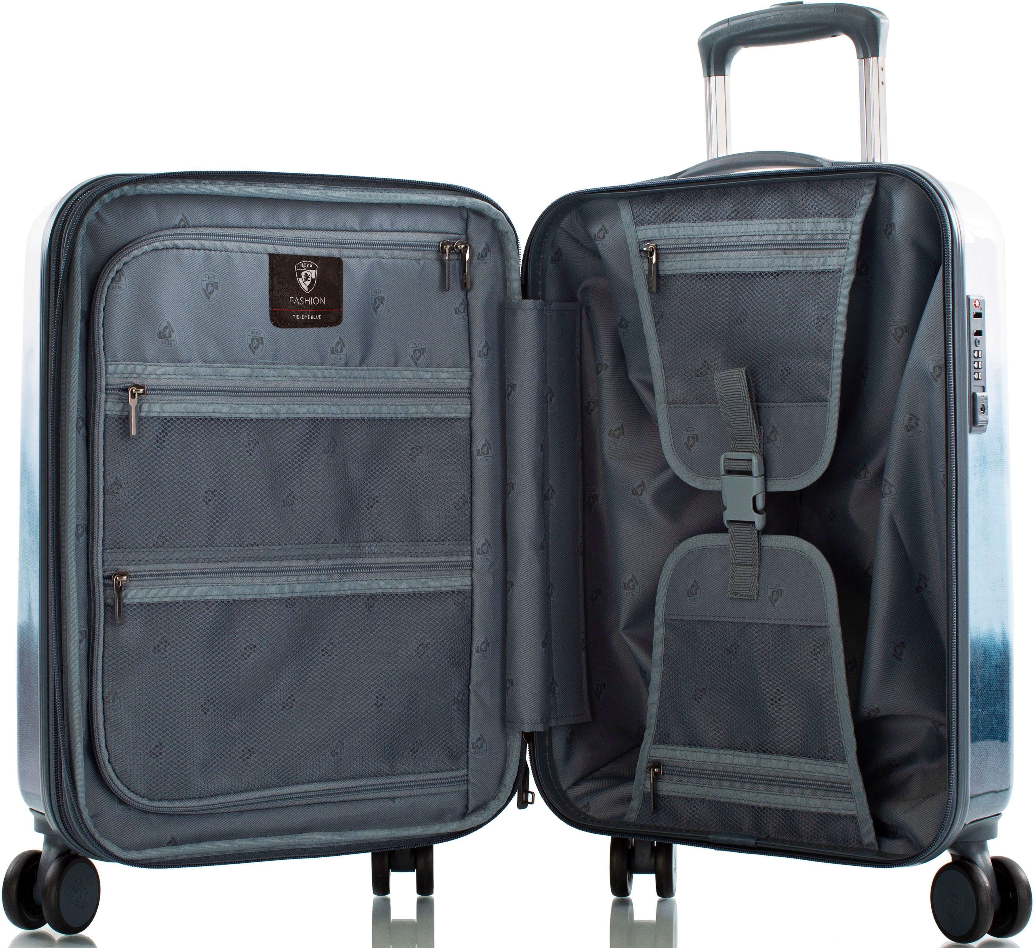 Heys Hardshell-trolley Tie-Dye blauw, 53 cm Heys x Joachim Llambi handbagagekoffer reisbagage