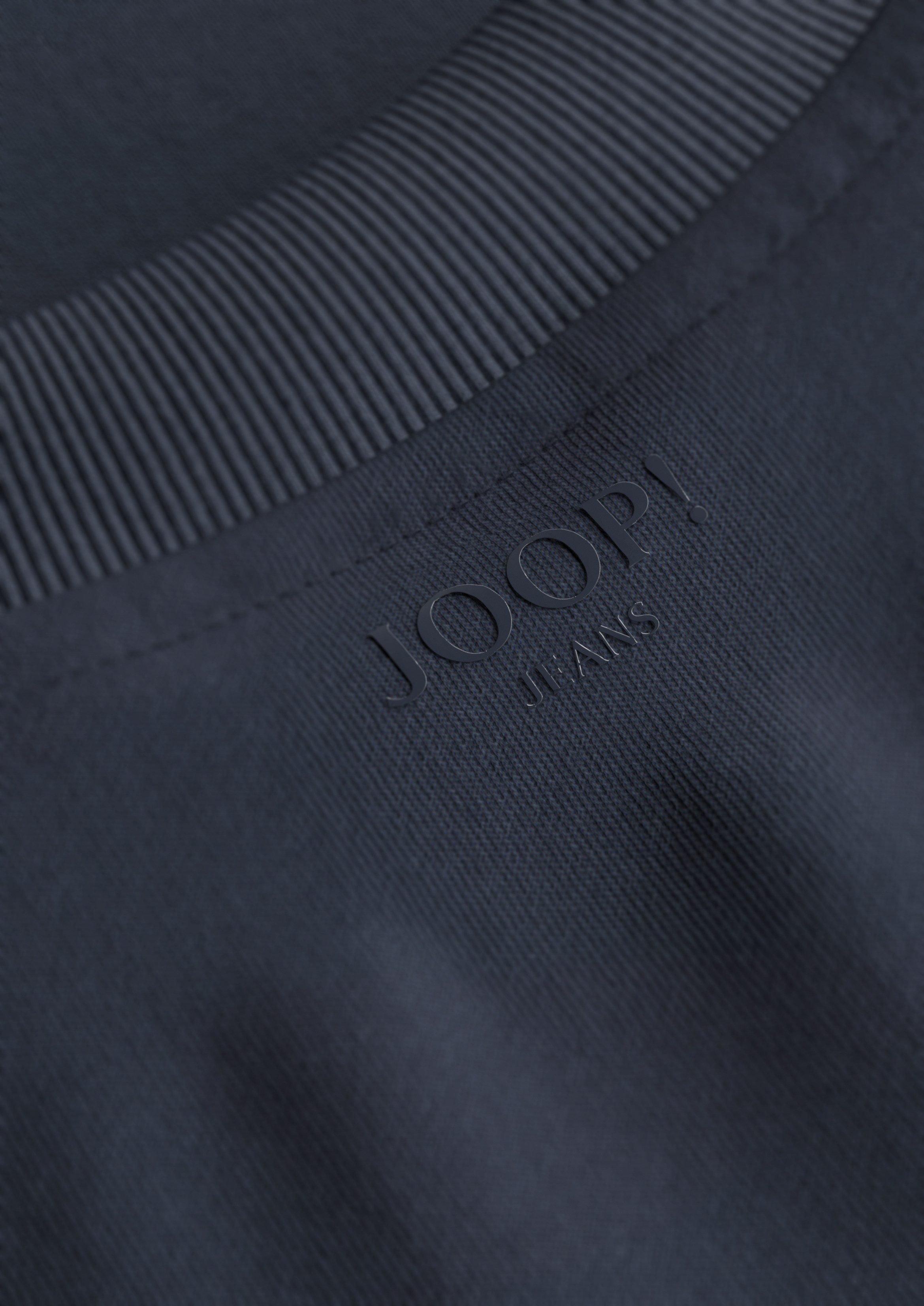 Joop Jeans Shirt met ronde hals Cedric Label aan de zijkant van de romp elastische ronde hals