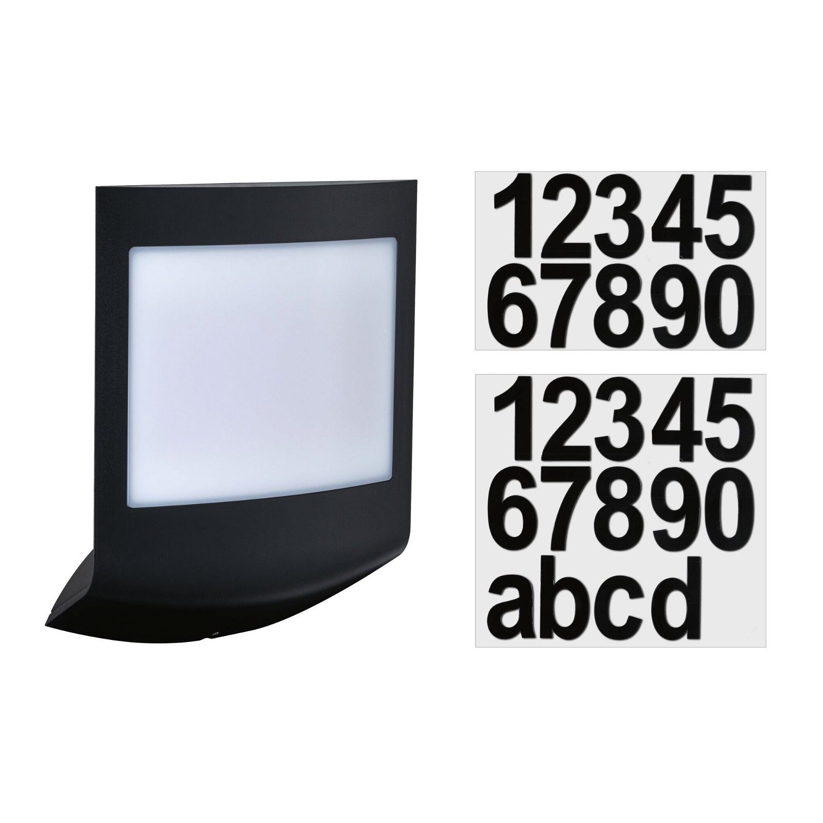 Paulmann Led-wandlamp voor buiten Padea IP44 198x71mm 8,2W 550lm 230V Antraciet Kunststof Smart Home Zigbee 3.0 schemerschakelaar insectvriendelijk (1 stuk)