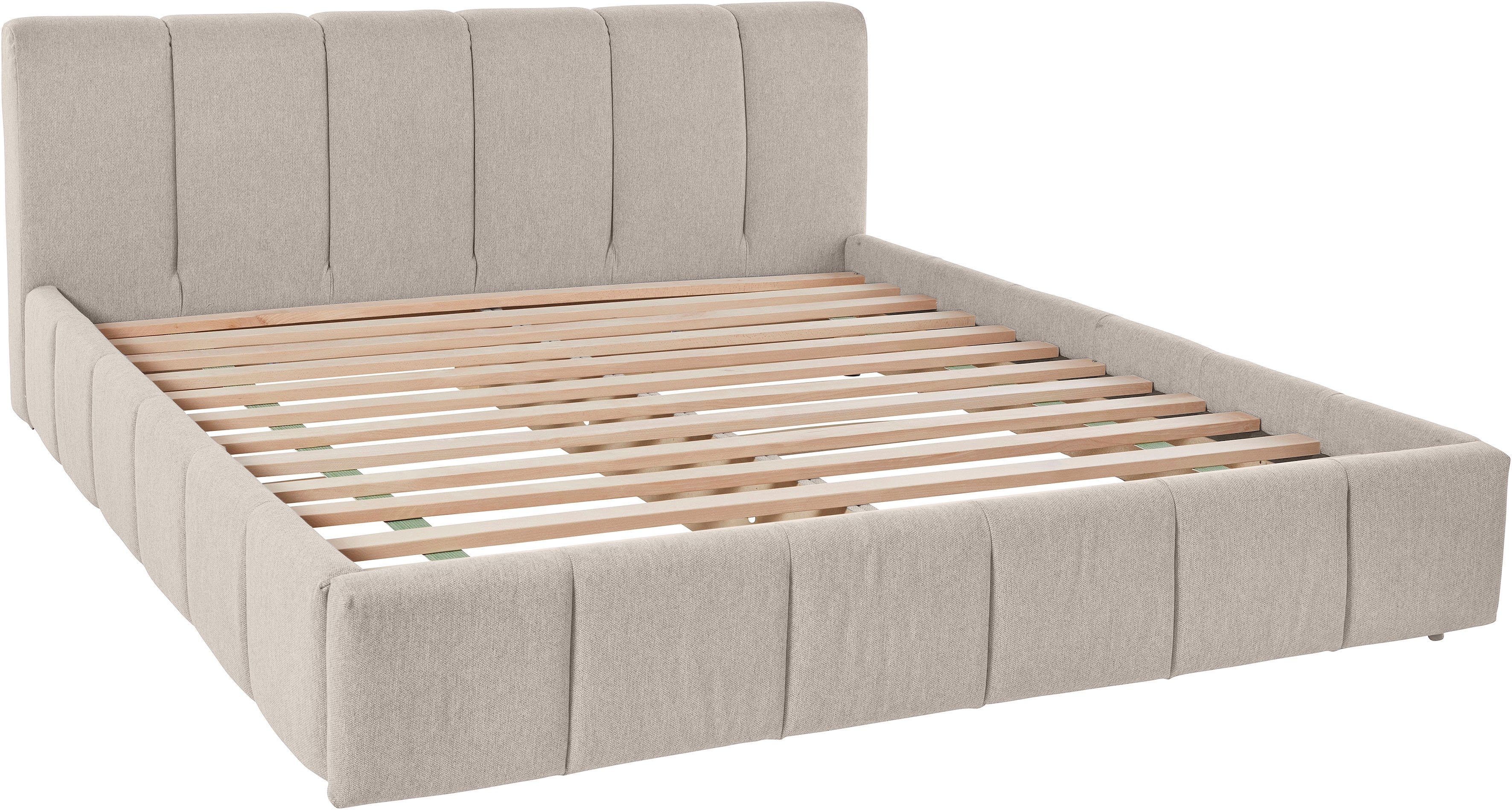 LeGer Home by Lena Gercke Gestoffeerd bed Maileen in 5 breedten en 3 kleuren, incl. rolbodem