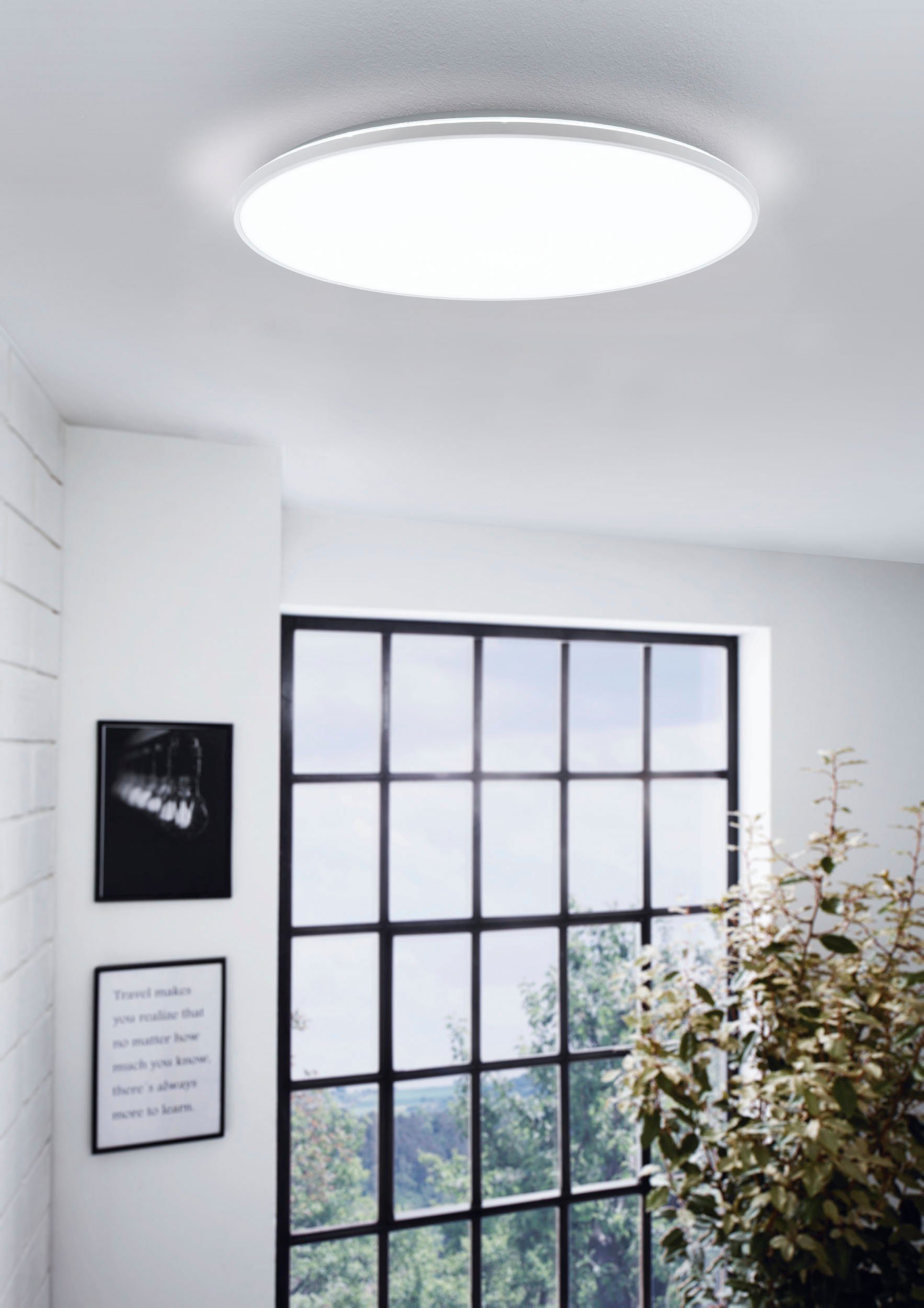 EGLO Opbouwarmatuur CRESPILLO Opbouwlamp, IP20, kunststof, woonkamerlamp, hal lamp (1 stuk)