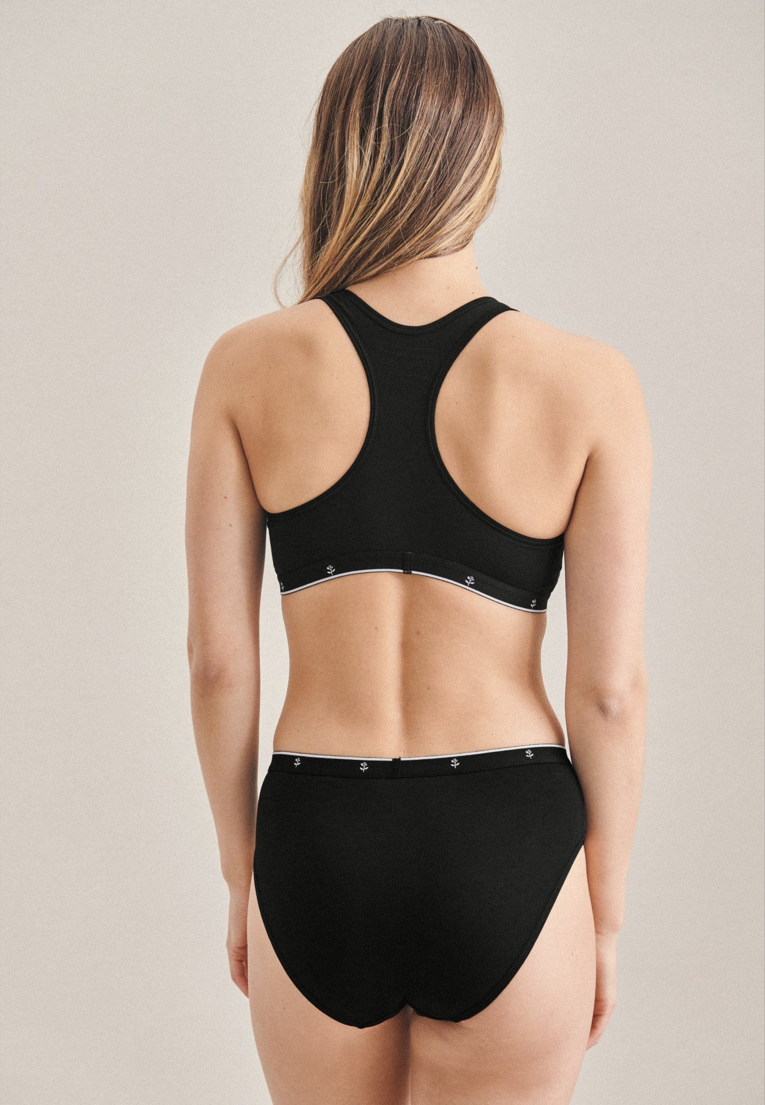 seidensticker Slip Zwarte roos