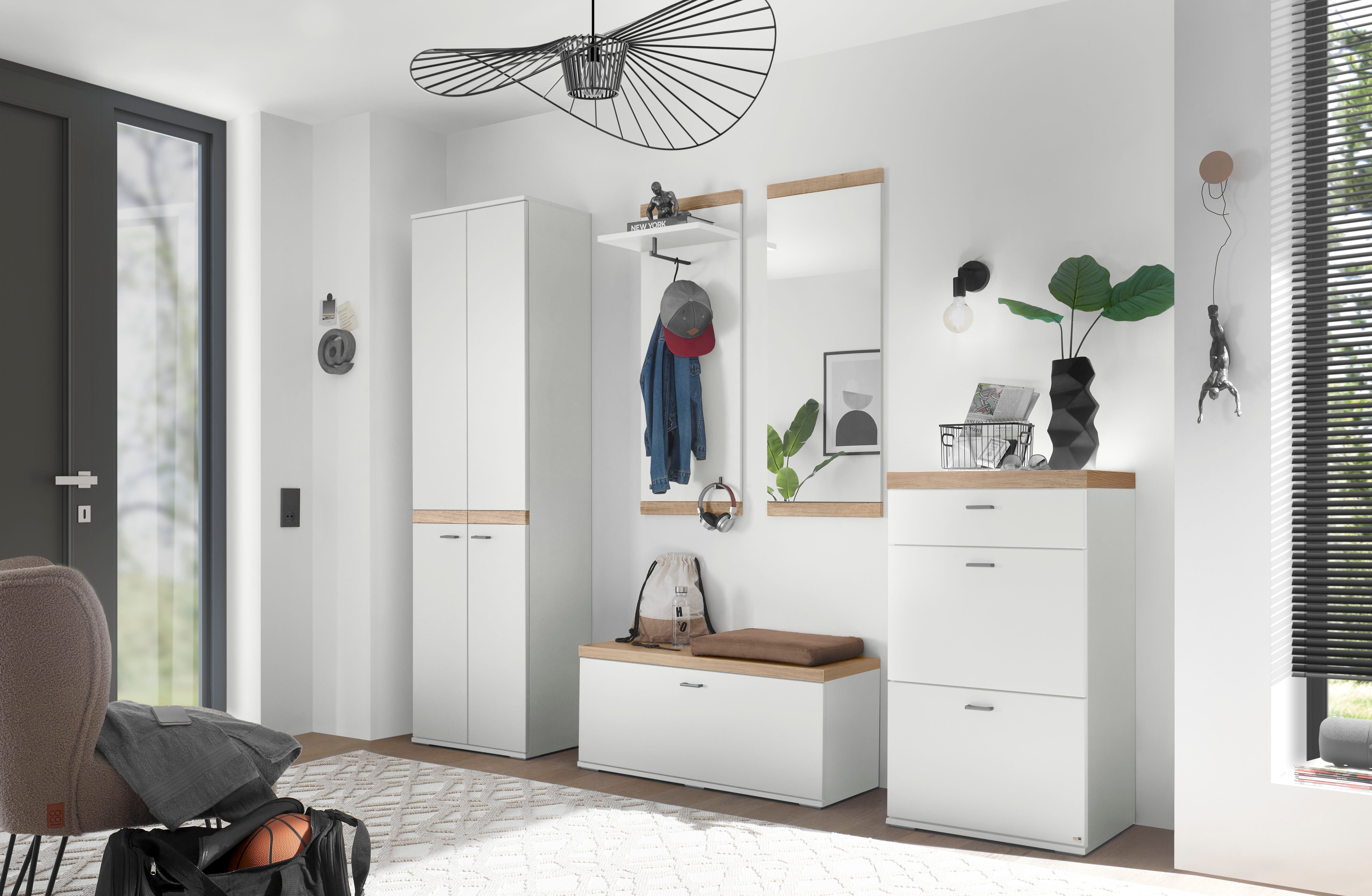 set one by Musterring Compact kapstokmeubel Lancaster Dielen bestaande uit 5 delen, verkrijgbaar in twee kleuren, totale breedte 240 cm (5 stuks)