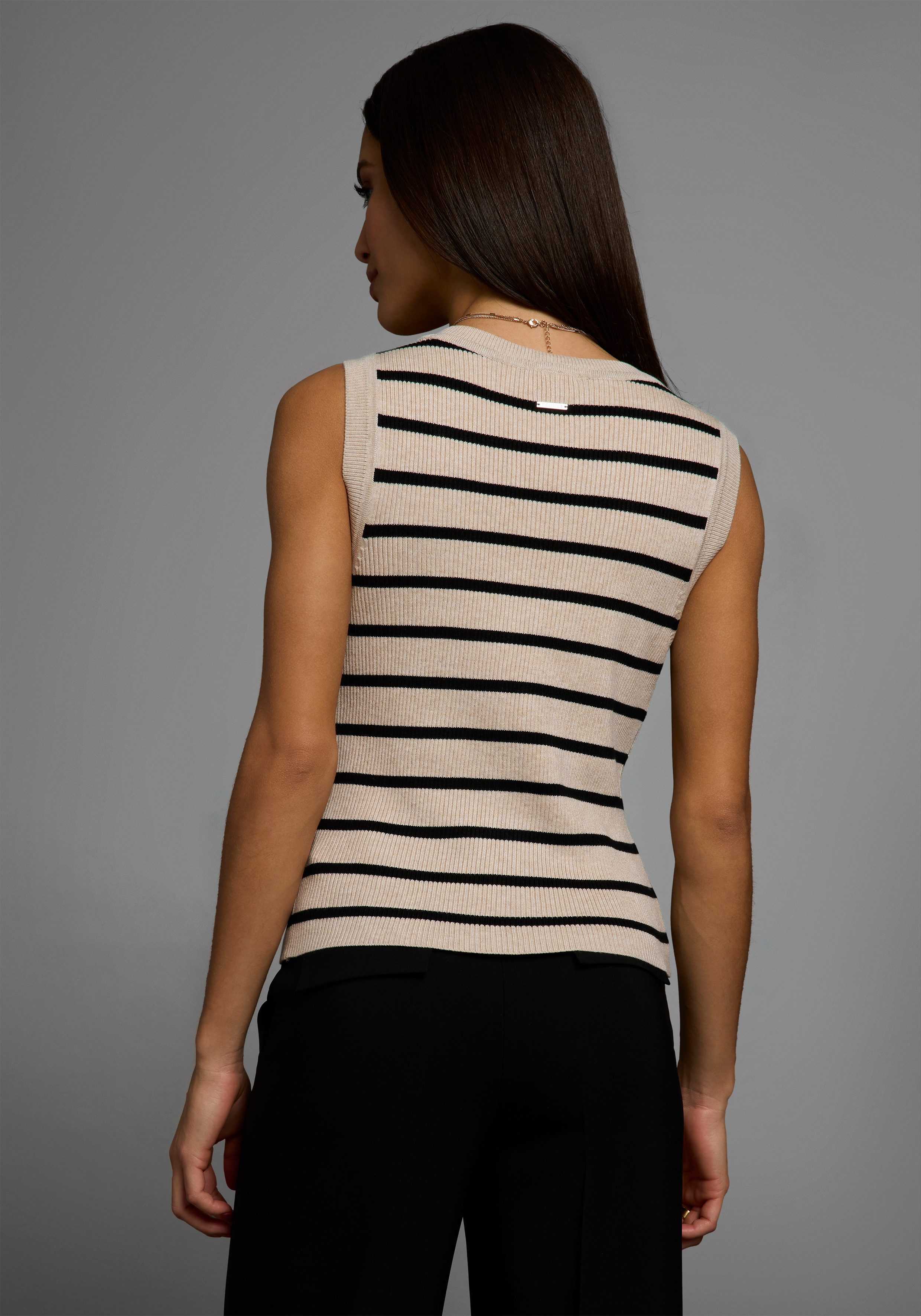 HECHTER PARIS Gebreide top in streep-look