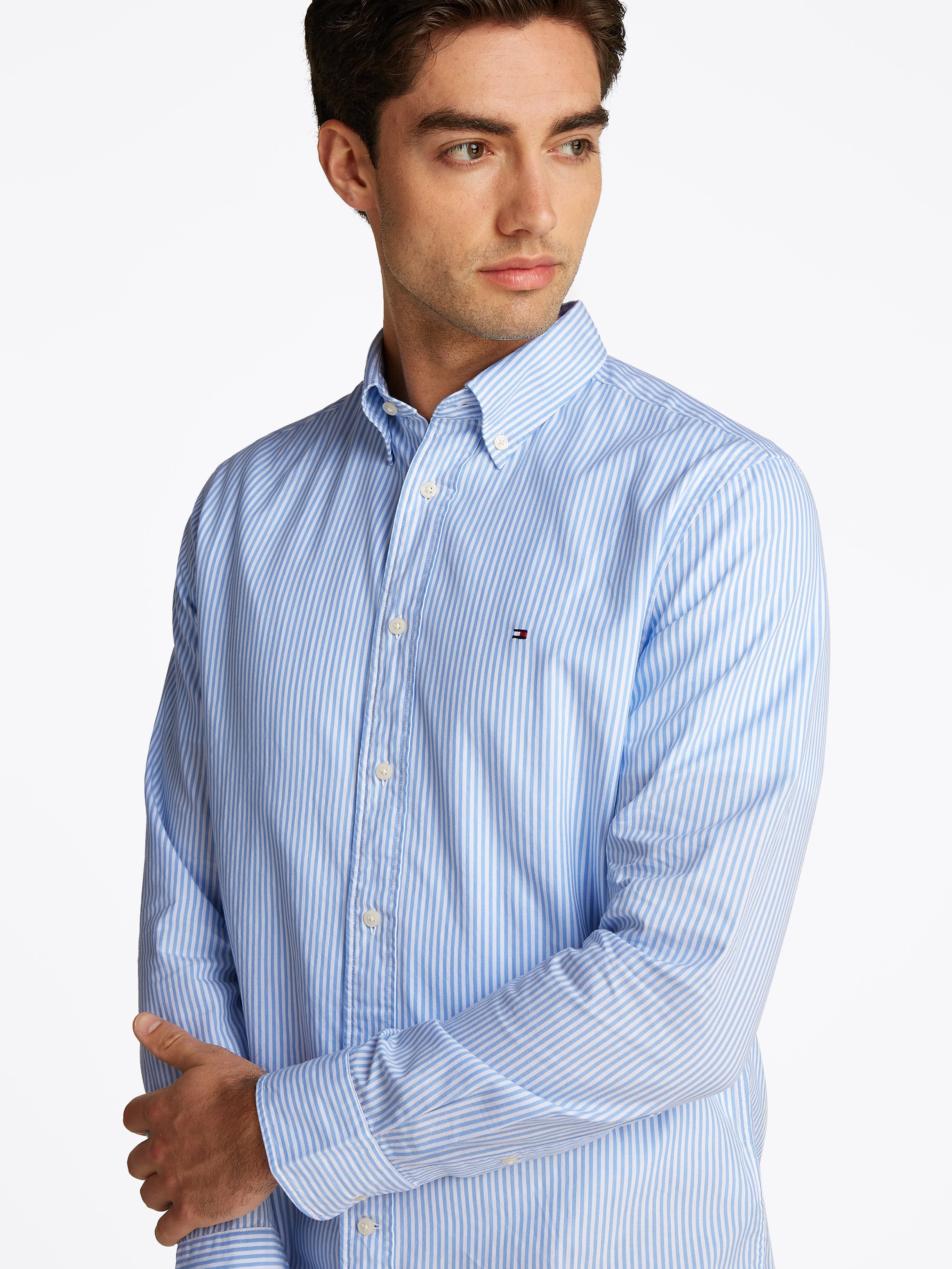 Tommy Hilfiger Overhemd met lange mouwen FLEX POPLIN CLASSIC STP RF SHIRT