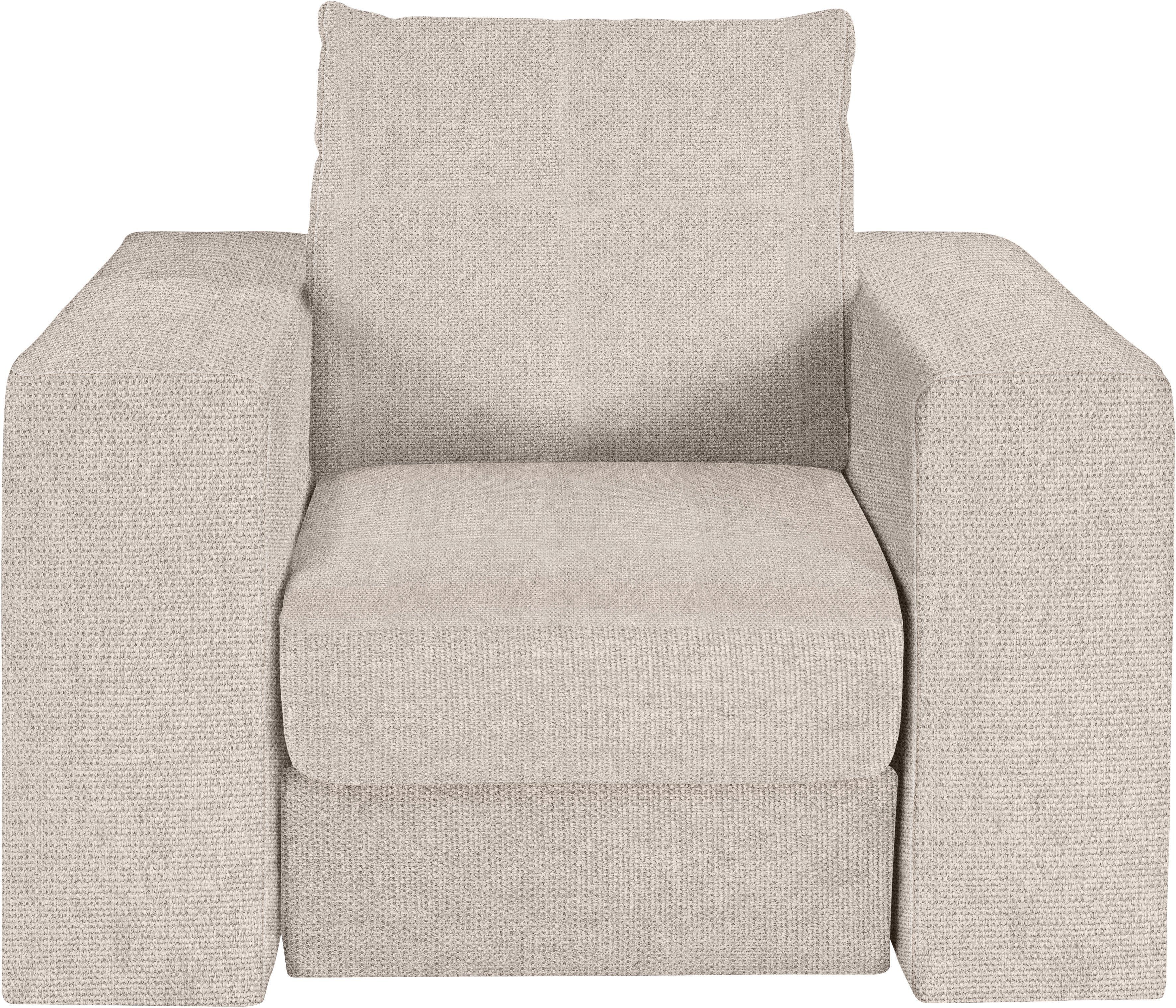LOOKS BY WOLFGANG JOOP Fauteuil Looksv Aan te passen fauteuil: fauteuil wordt fauteuil met hocker