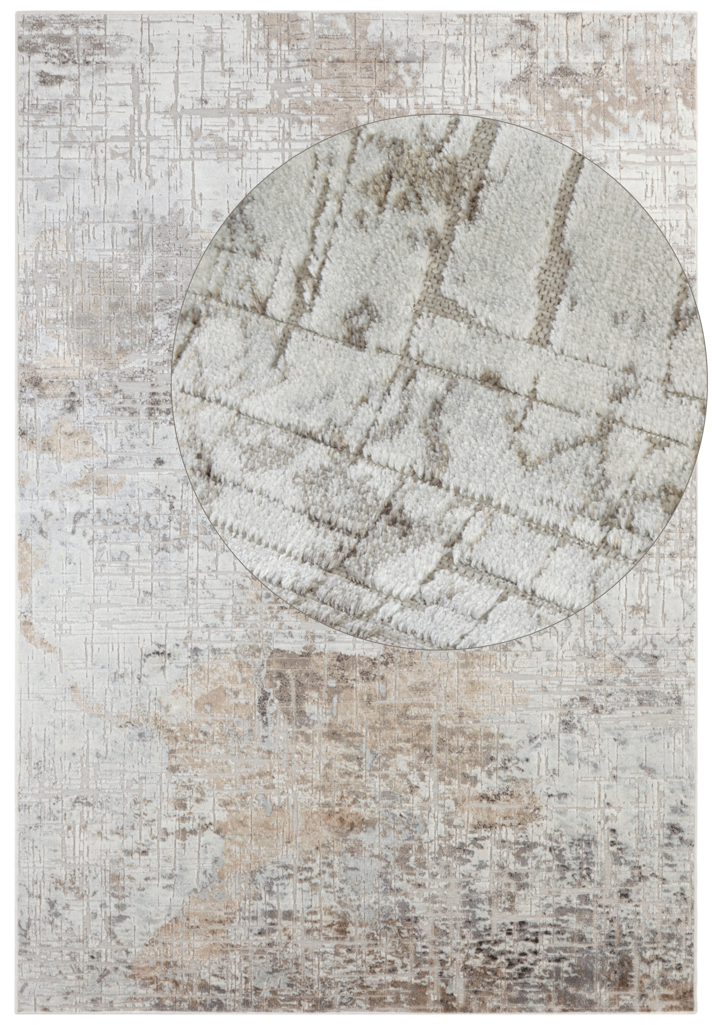 ELLE DECORATION Design-vloerkleed Chameis Viscose, vintage-look, zijde look, woonkamer, slaapkamer, vloerkleed