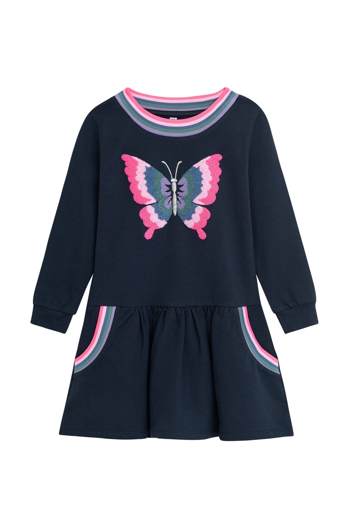 OTTO Danamade Sweatjurk DANAMADE Dress DMINA meisjes jurken maat 140 blauw