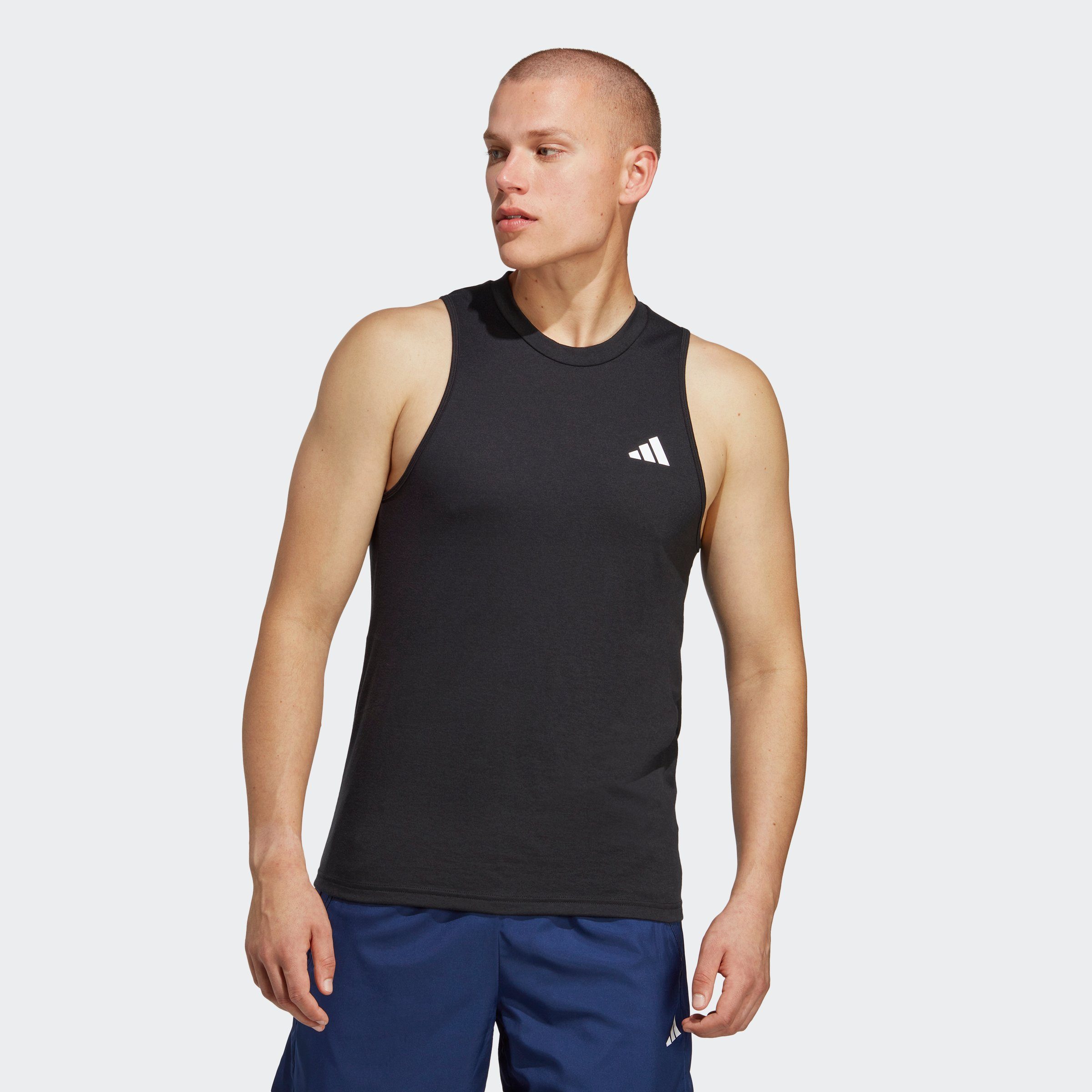 adidas Performance Tanktop TRAIN ESSENTIALS FEELREADY TRAINING SLEEVELESS heren shirts maat XXL zwart