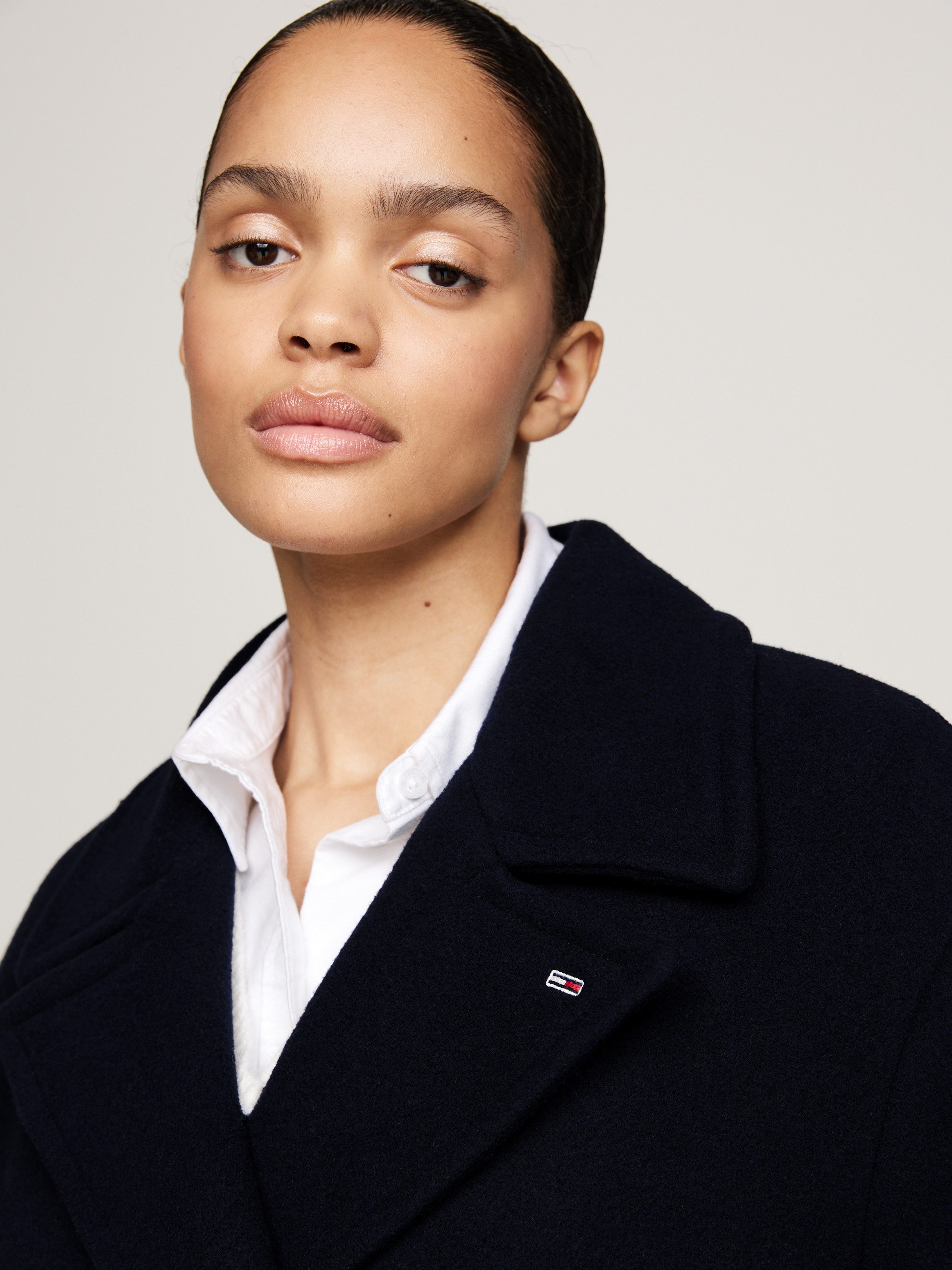 TOMMY JEANS Korte jas TJW WOOL PEACOAT