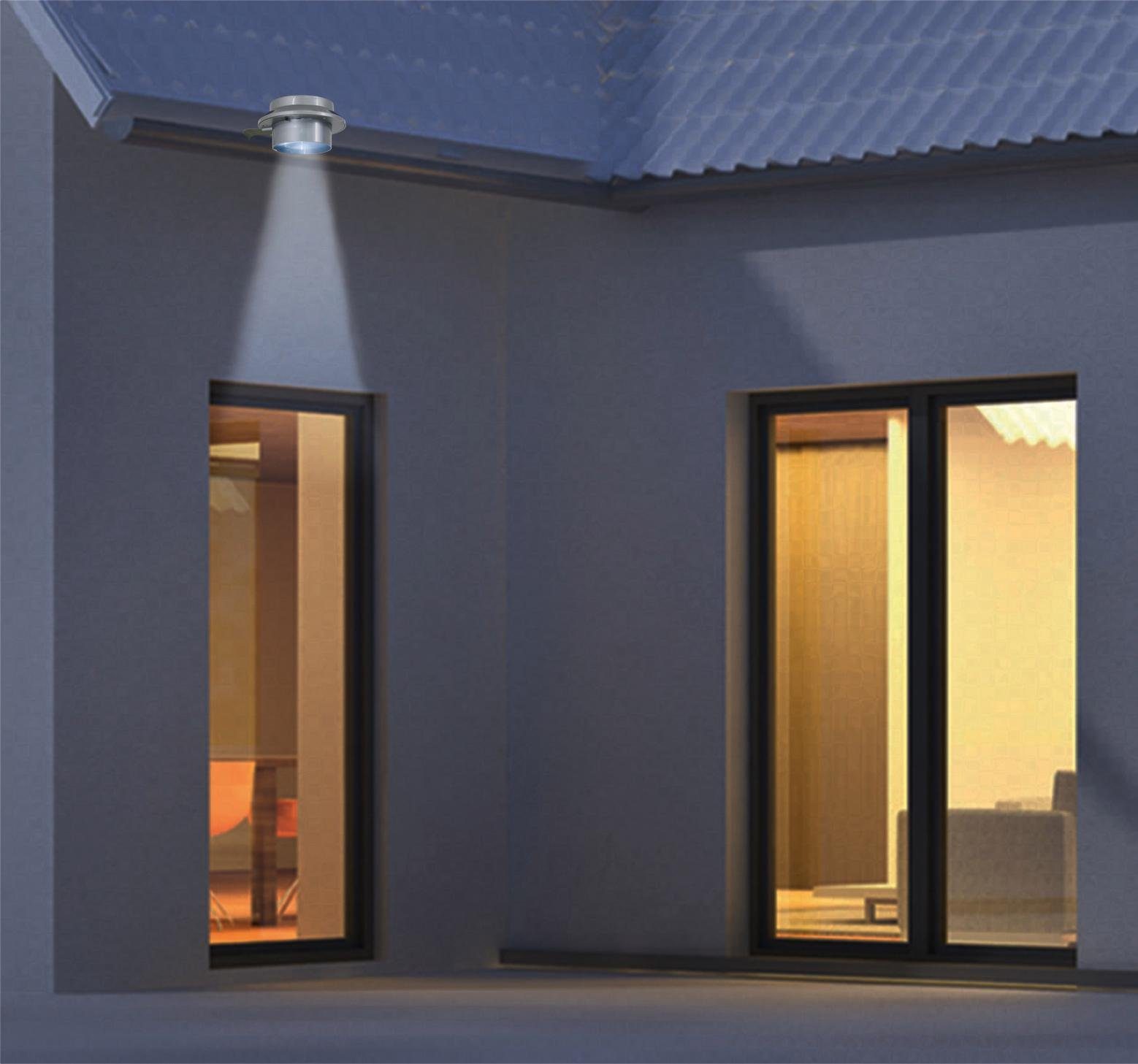 näve Led-dakgootverlichting Mistra Weerbestendig, AA 1,2V accu, kleur: grijs, materiaal: kunststof (6 stuks)