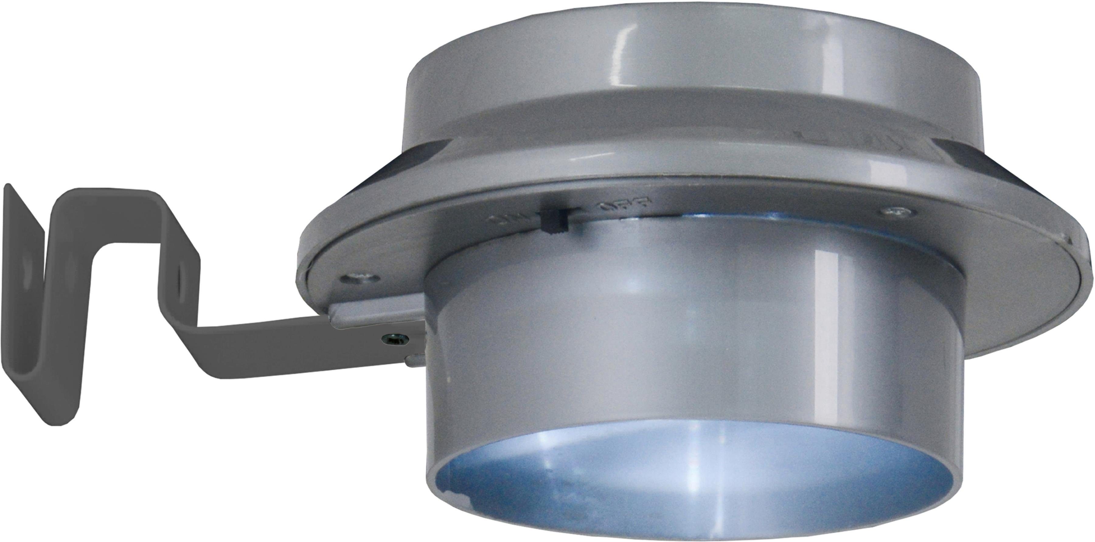 näve Led-dakgootverlichting Mistra Weerbestendig, AA 1,2V accu, kleur: grijs, materiaal: kunststof (6 stuks)