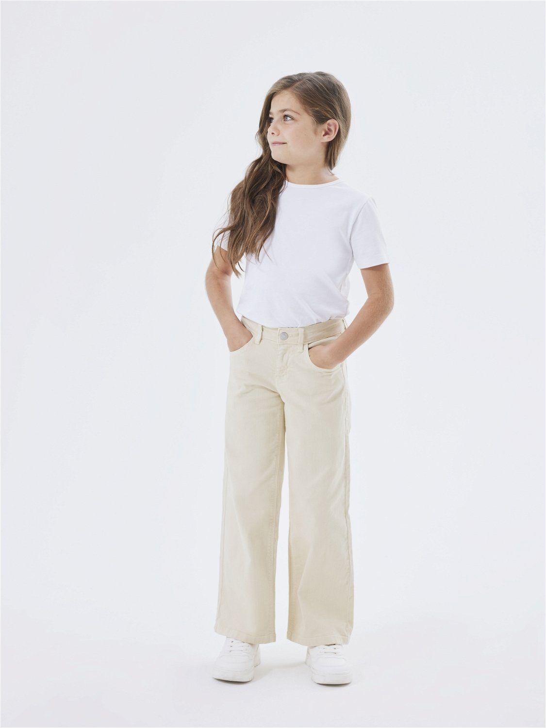Name It Five-pocketsbroek NKFROSE WIDE TWI PANT 1115-TP NOOS