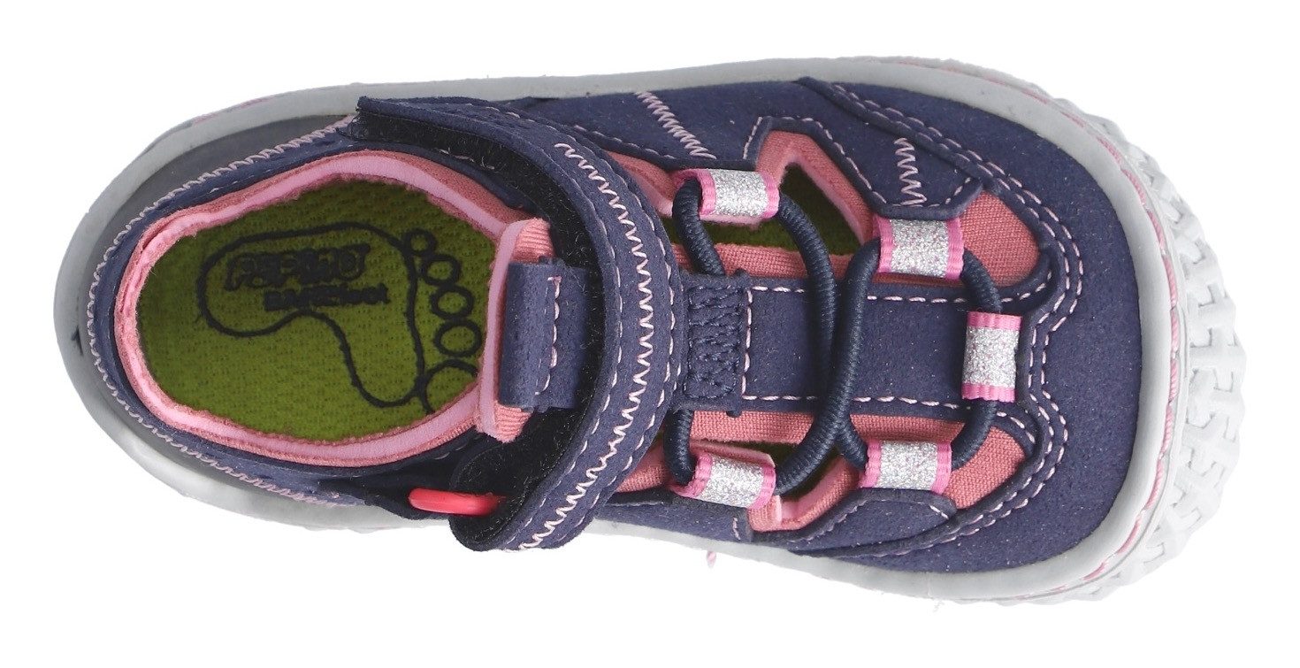 PEPINO by RICOSTA Barefootschoenen JERRY DAME: Midden , barefoot schoen met elastische band en klittenband, maat sjabloon te downloaden
